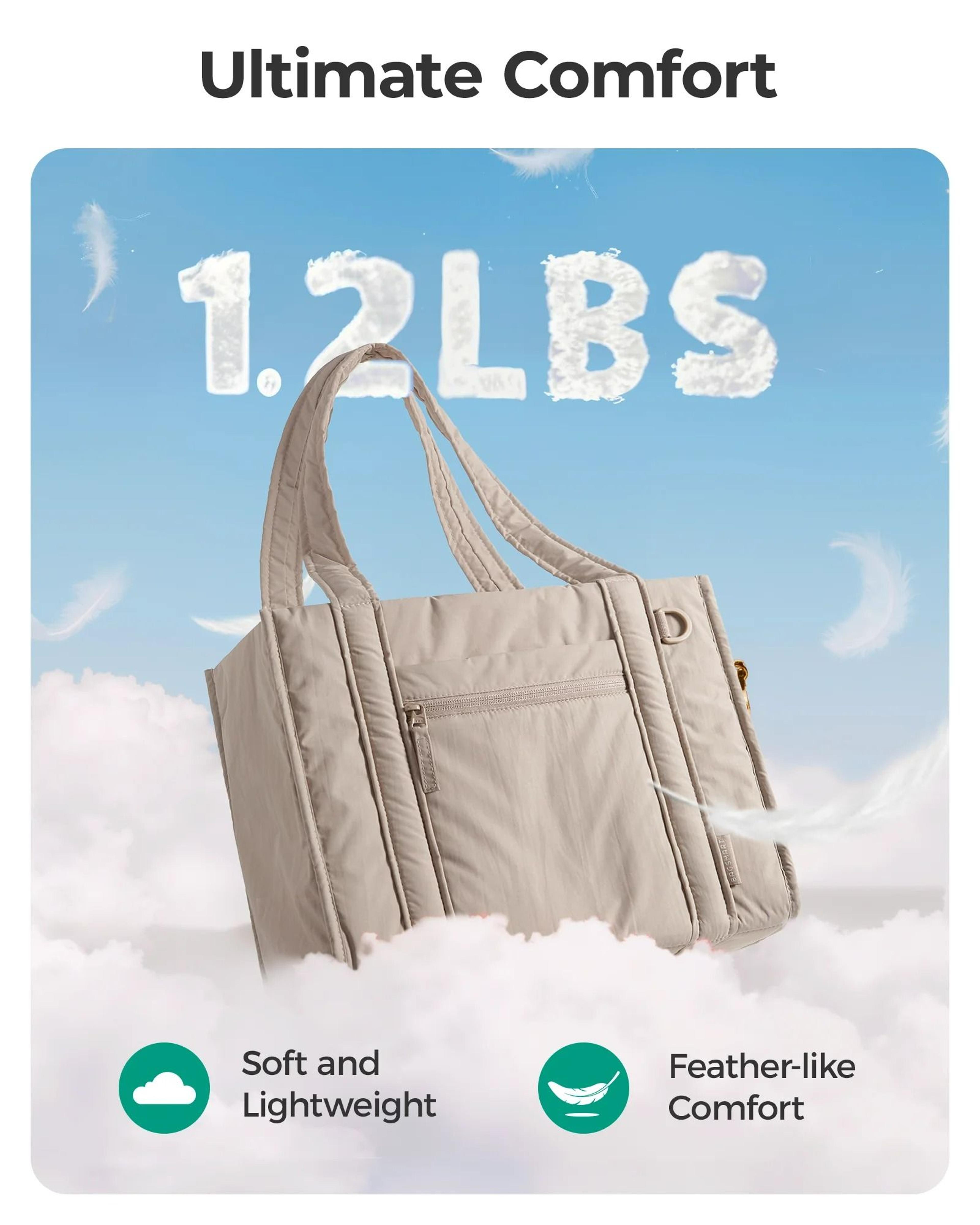 Compact Multifunctional Zipper Tote And Crossbody Bag 2