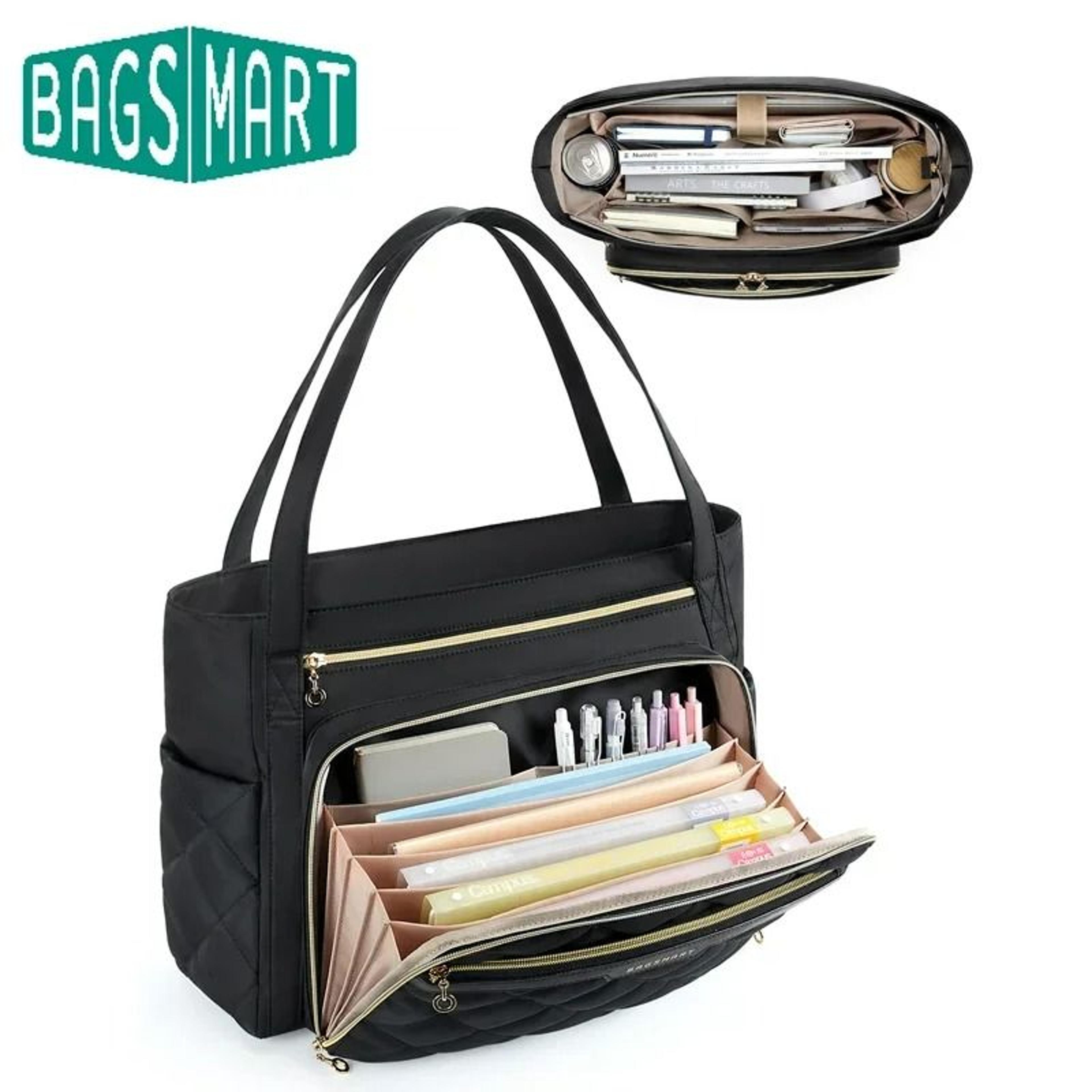 Quilted Professional Laptop Work Tote Bag 1