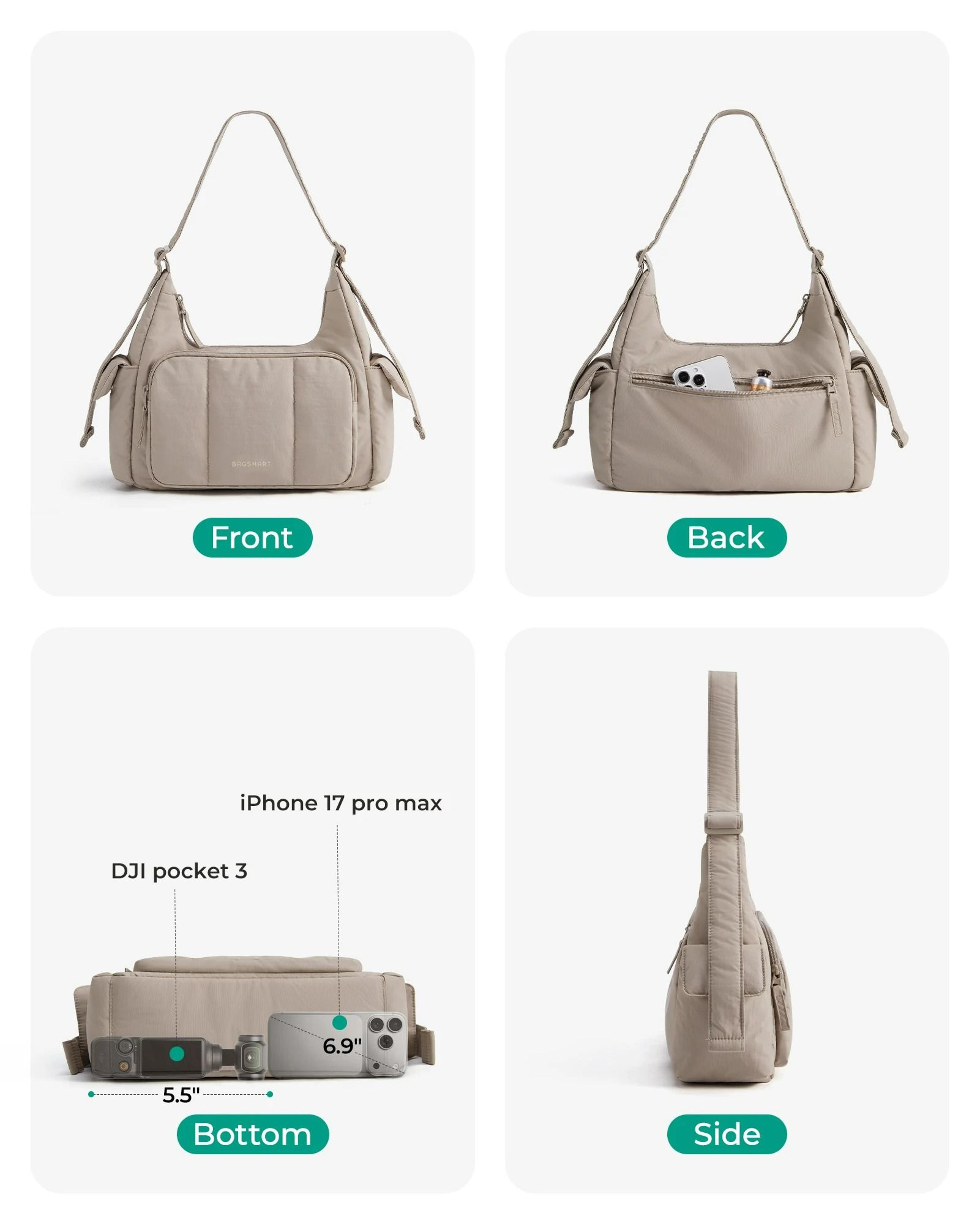 High Capacity Nylon Crossbody Messenger Bag 5