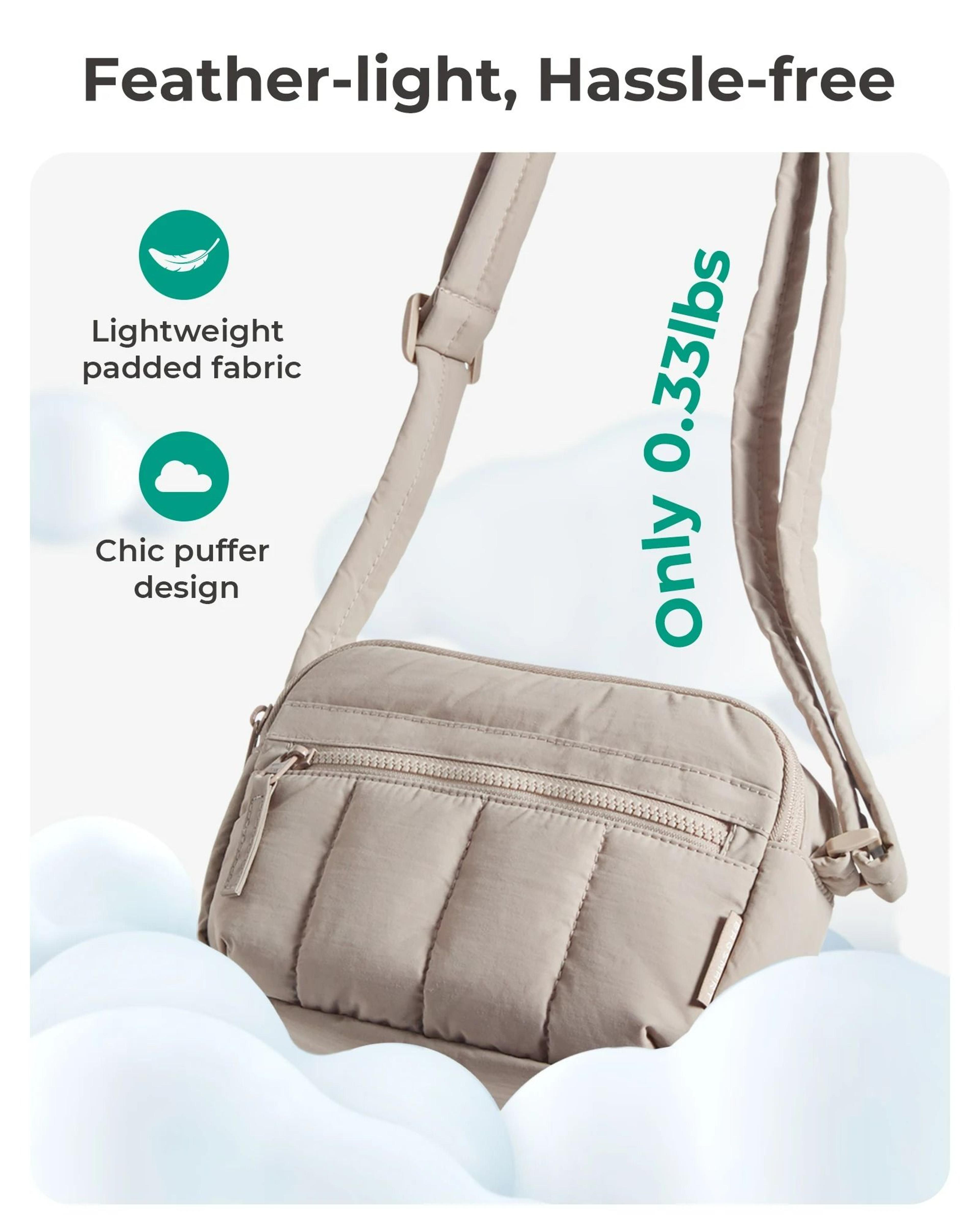 Waterproof Mini Puffy Crossbody Wallet Bag 5