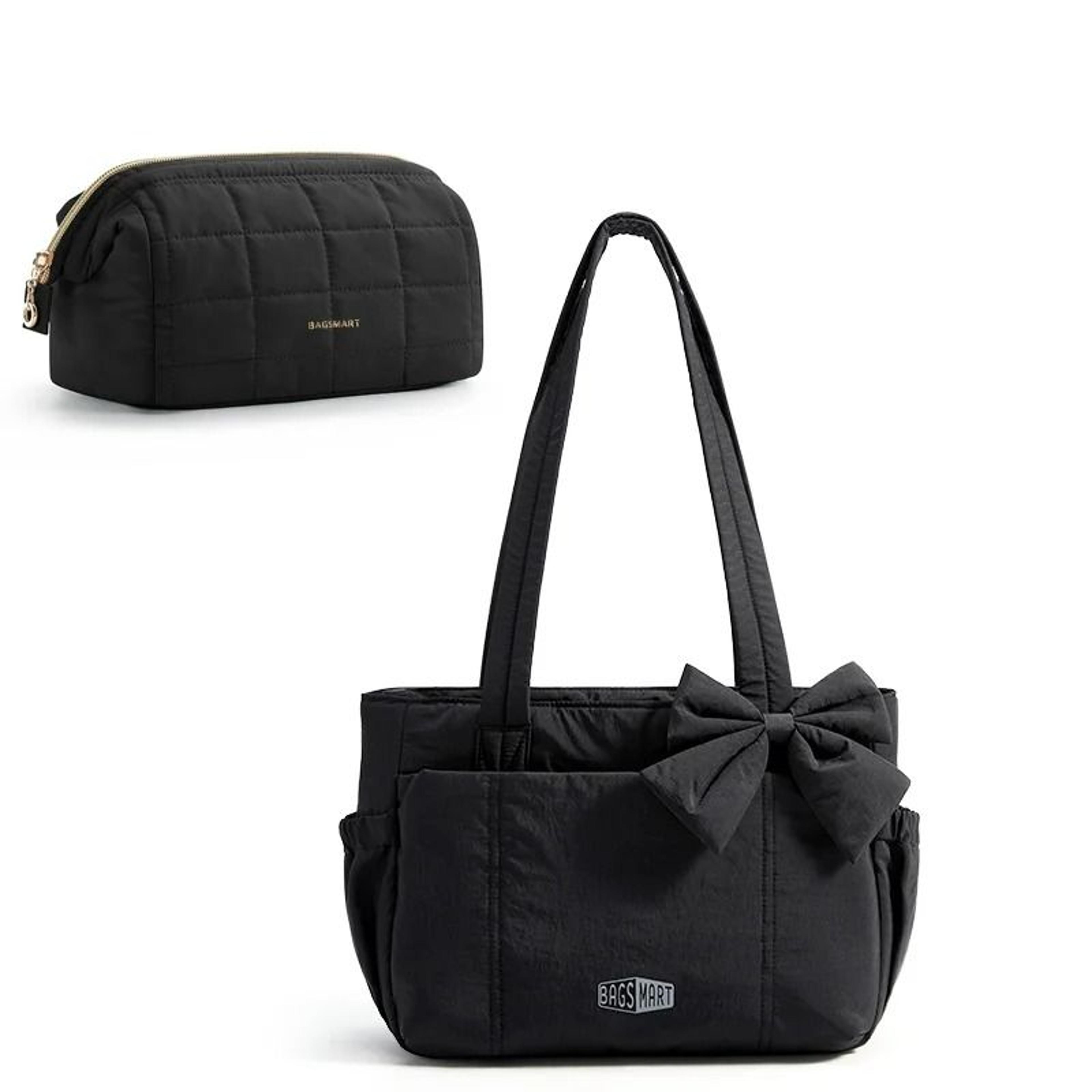Multipocket Quilted Padded Commuter Hobo Tote 6