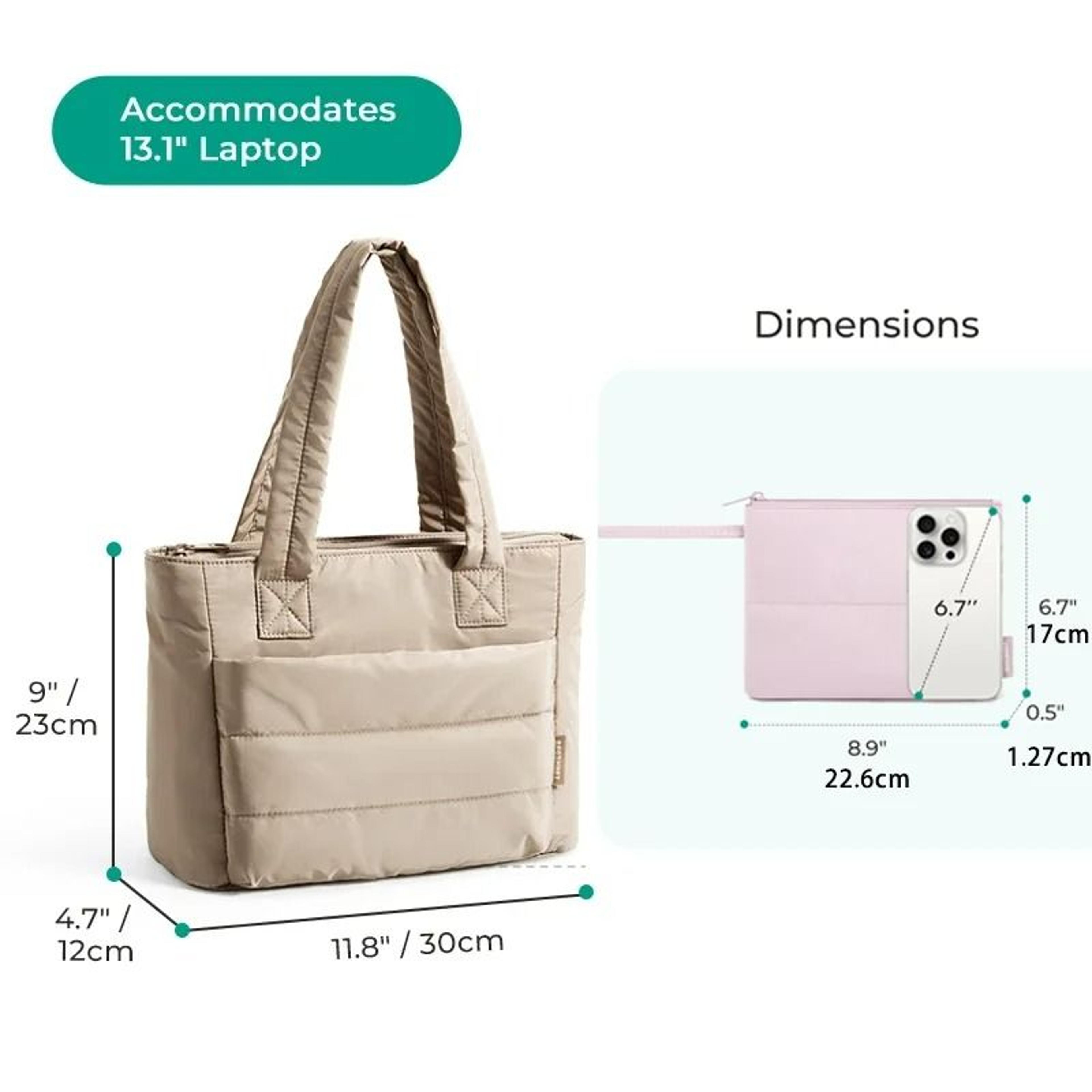 Simple Casual Commuter Shoulder Tote Bag 2