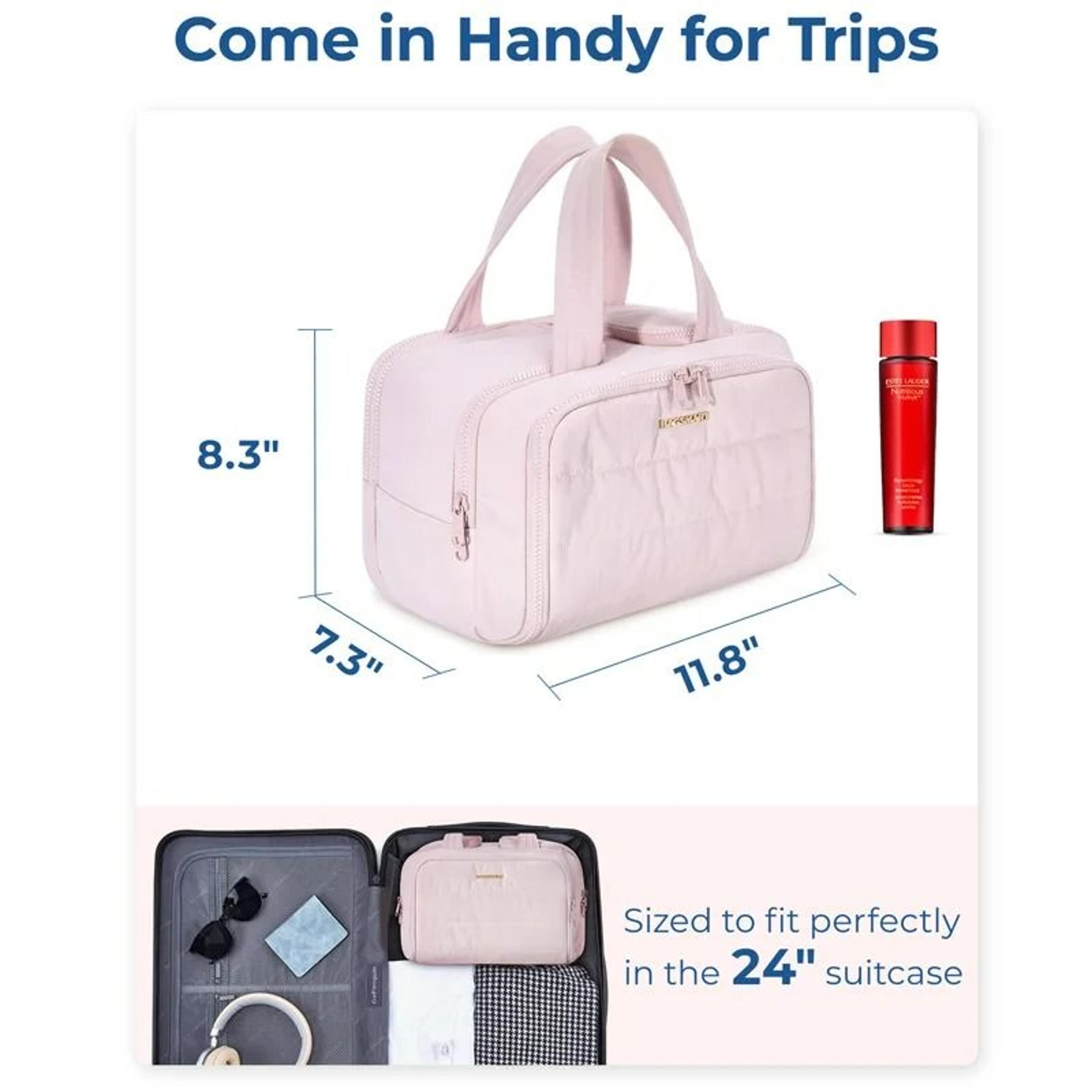 Lightweight Large Capacity Travel Makeup Pouch 6