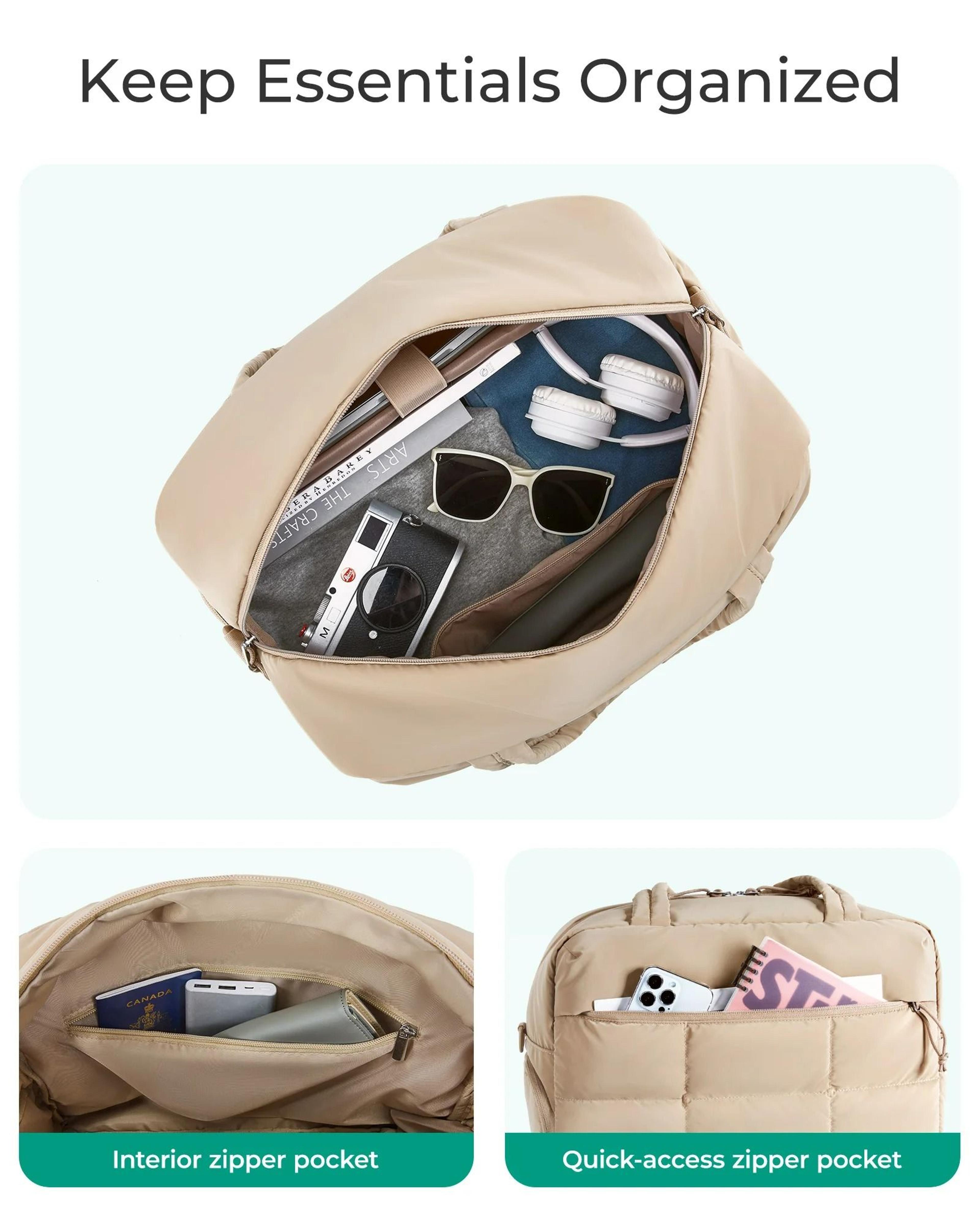 BAGSMART Weekender Duffle Bag With Shoe Compartment 2
