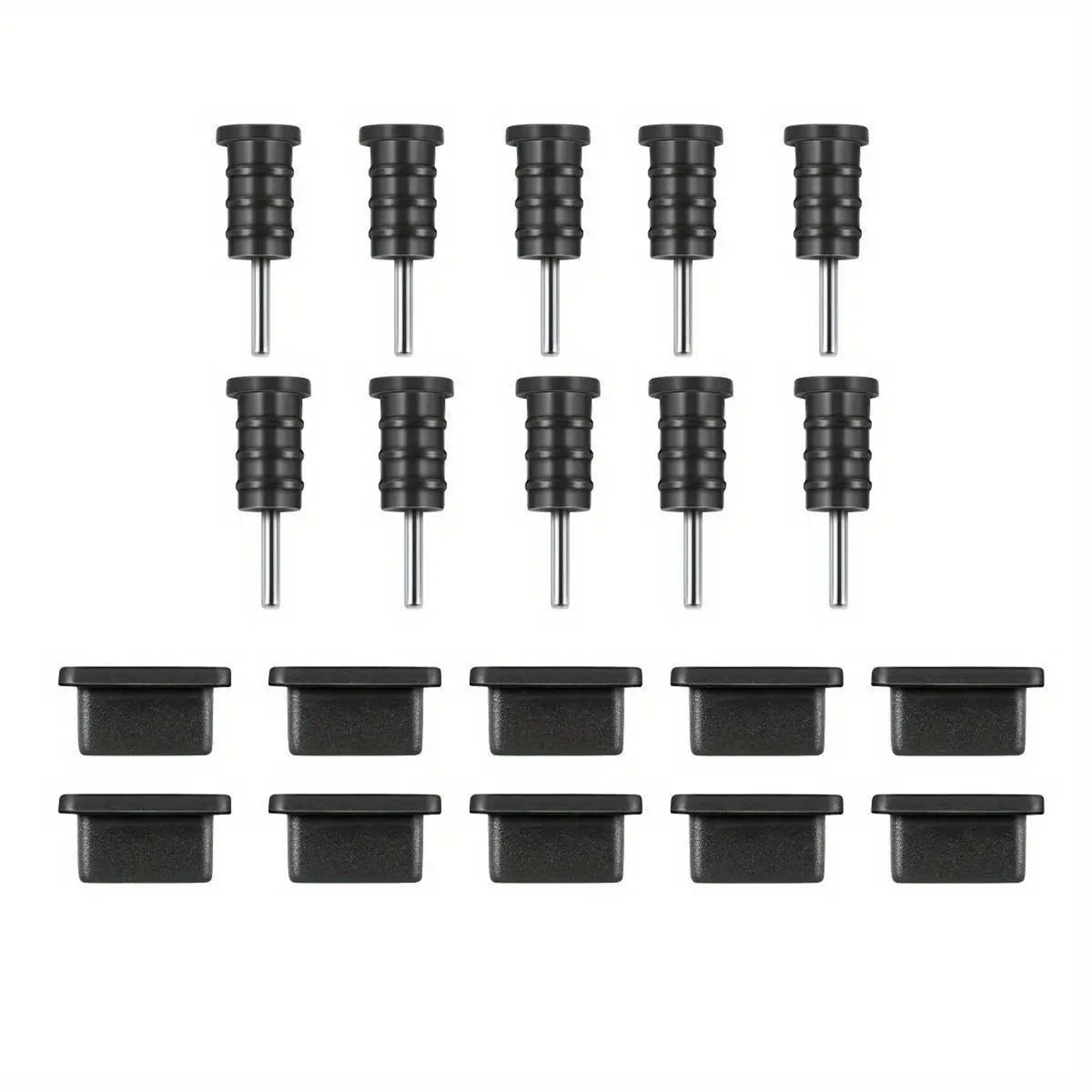 silicone phone charging port dust plug set