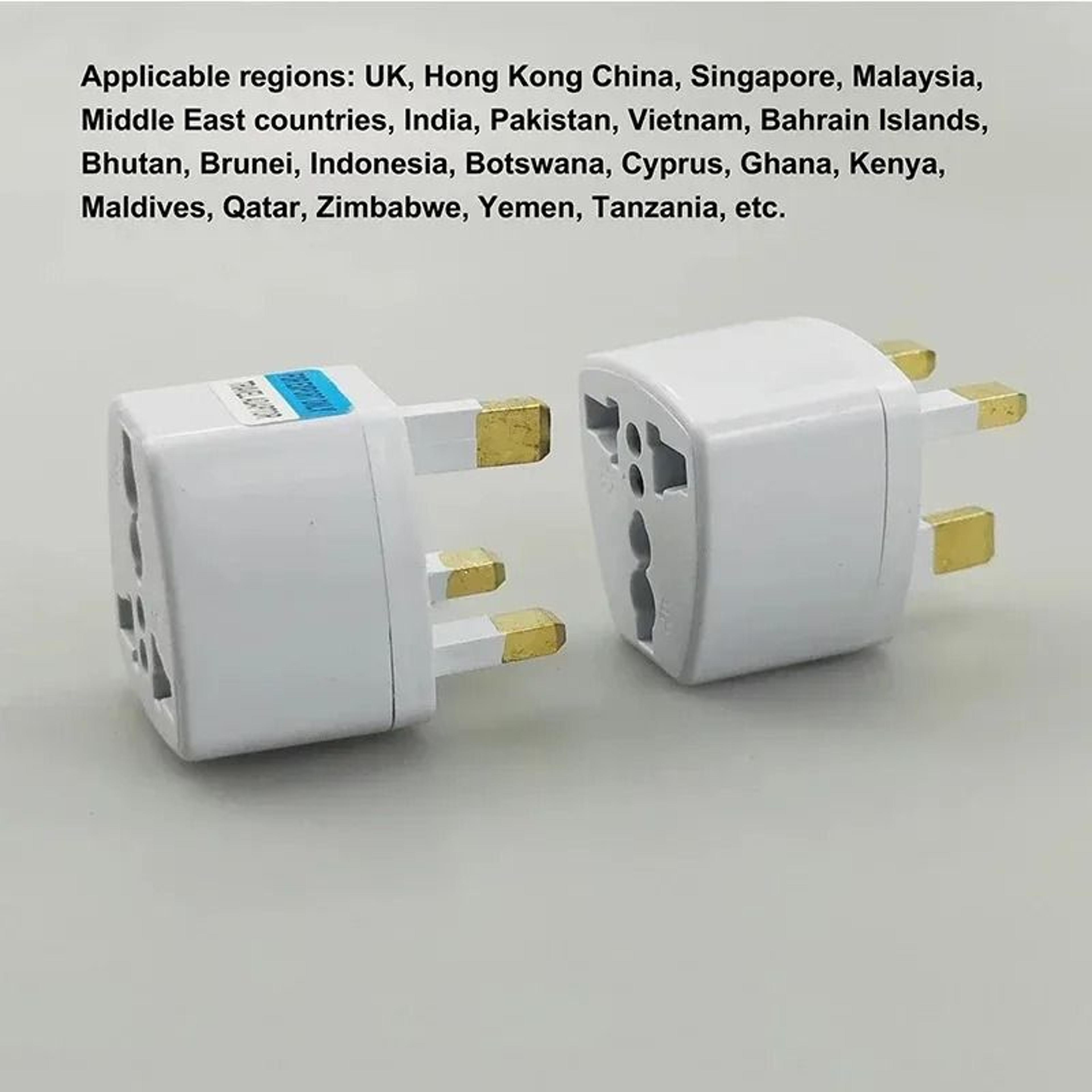 Universal Type G International Travel Plug Adapter 6