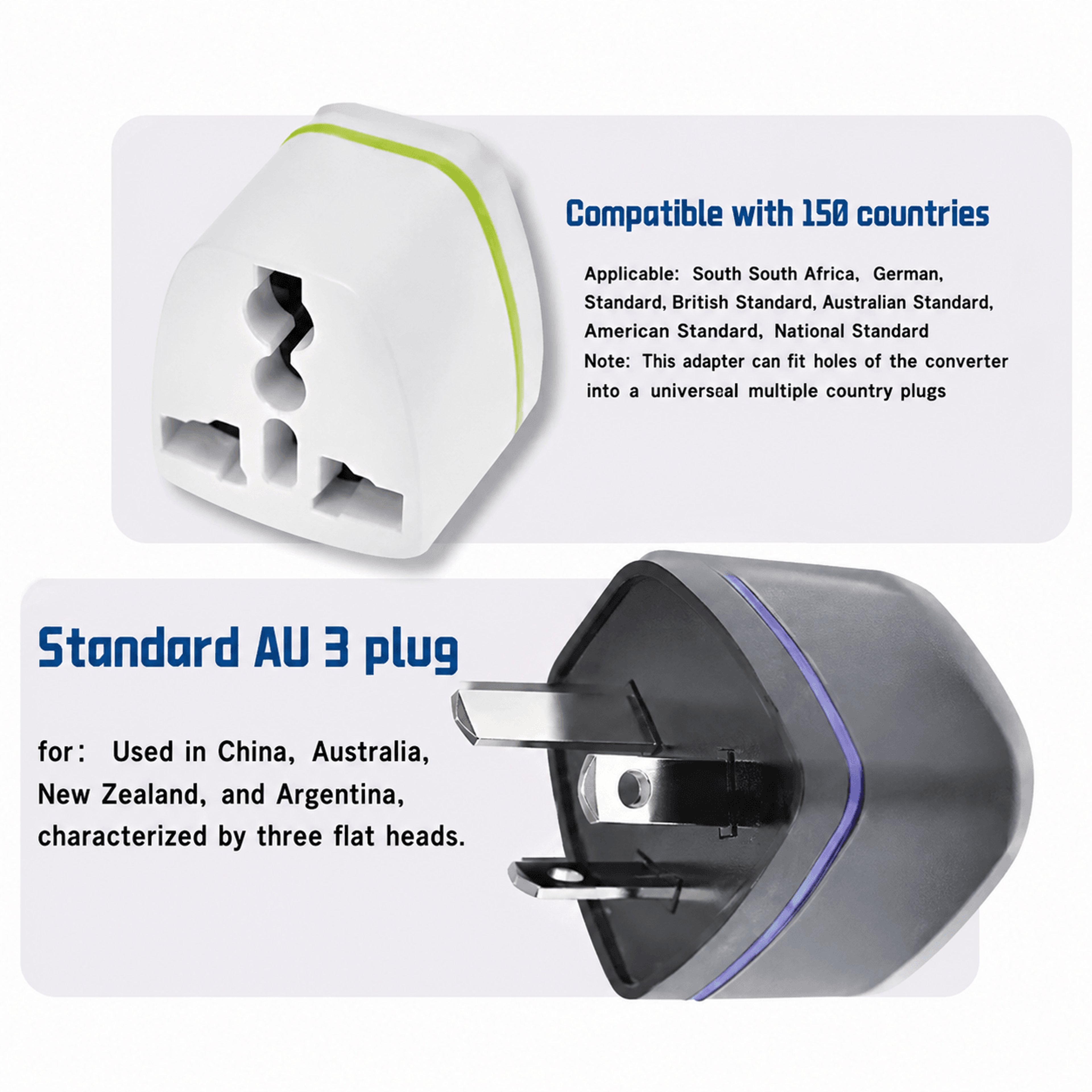 Multi Input Type I Travel Plug Adapter 2