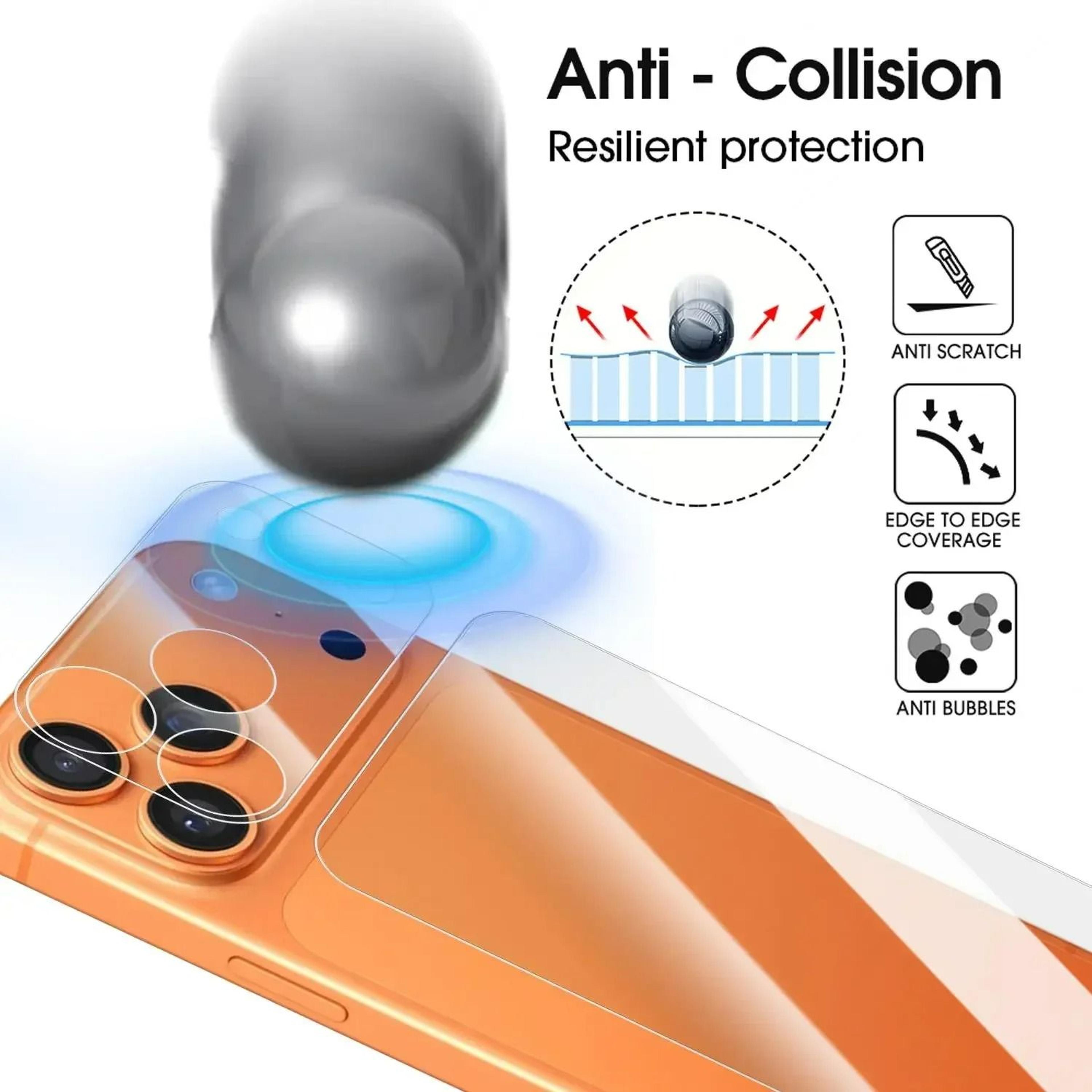 Clear Back And Camera Lens Protector For IPhone 17 Pro 1