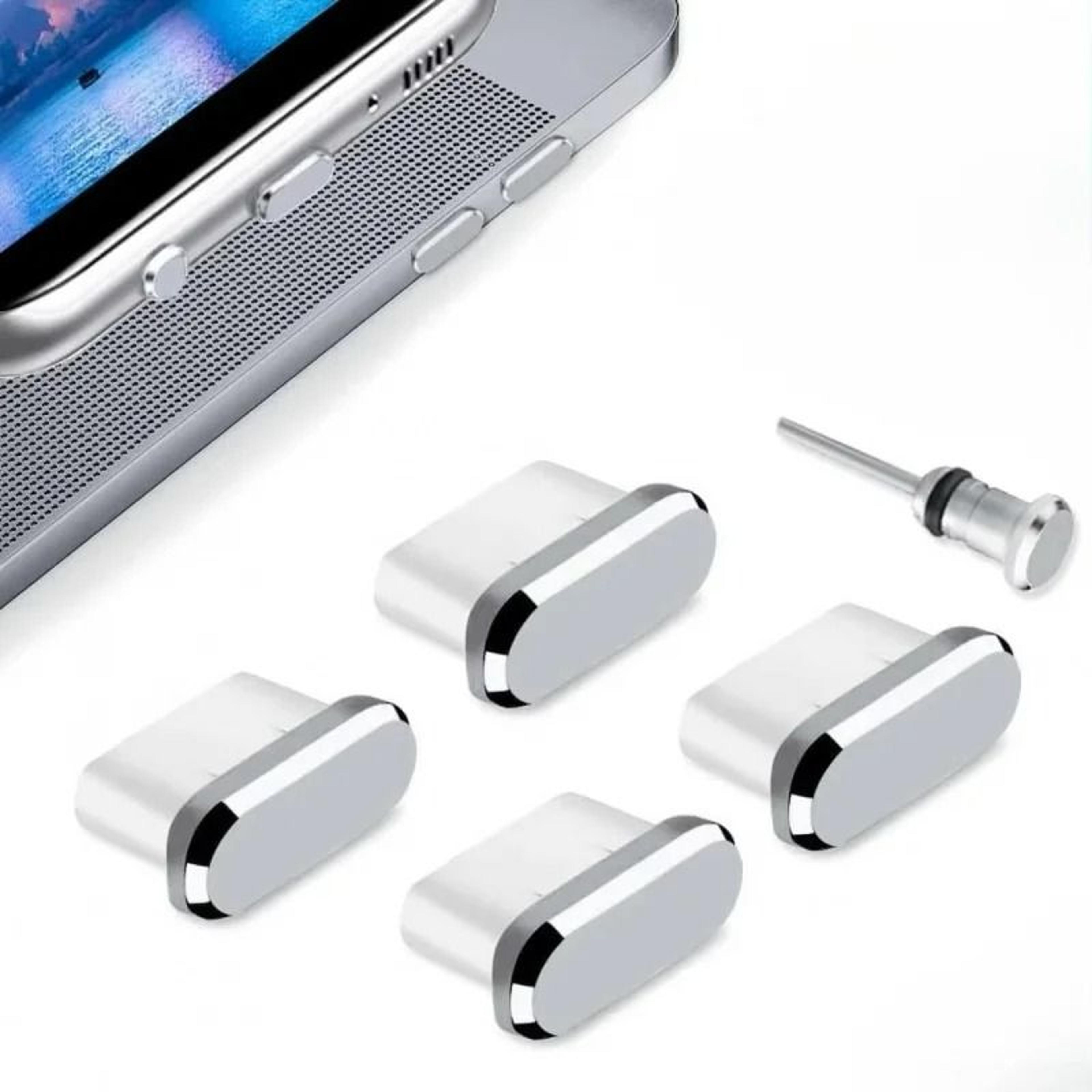 4 Piece USB C Dust Plug Phone Charm Set 2