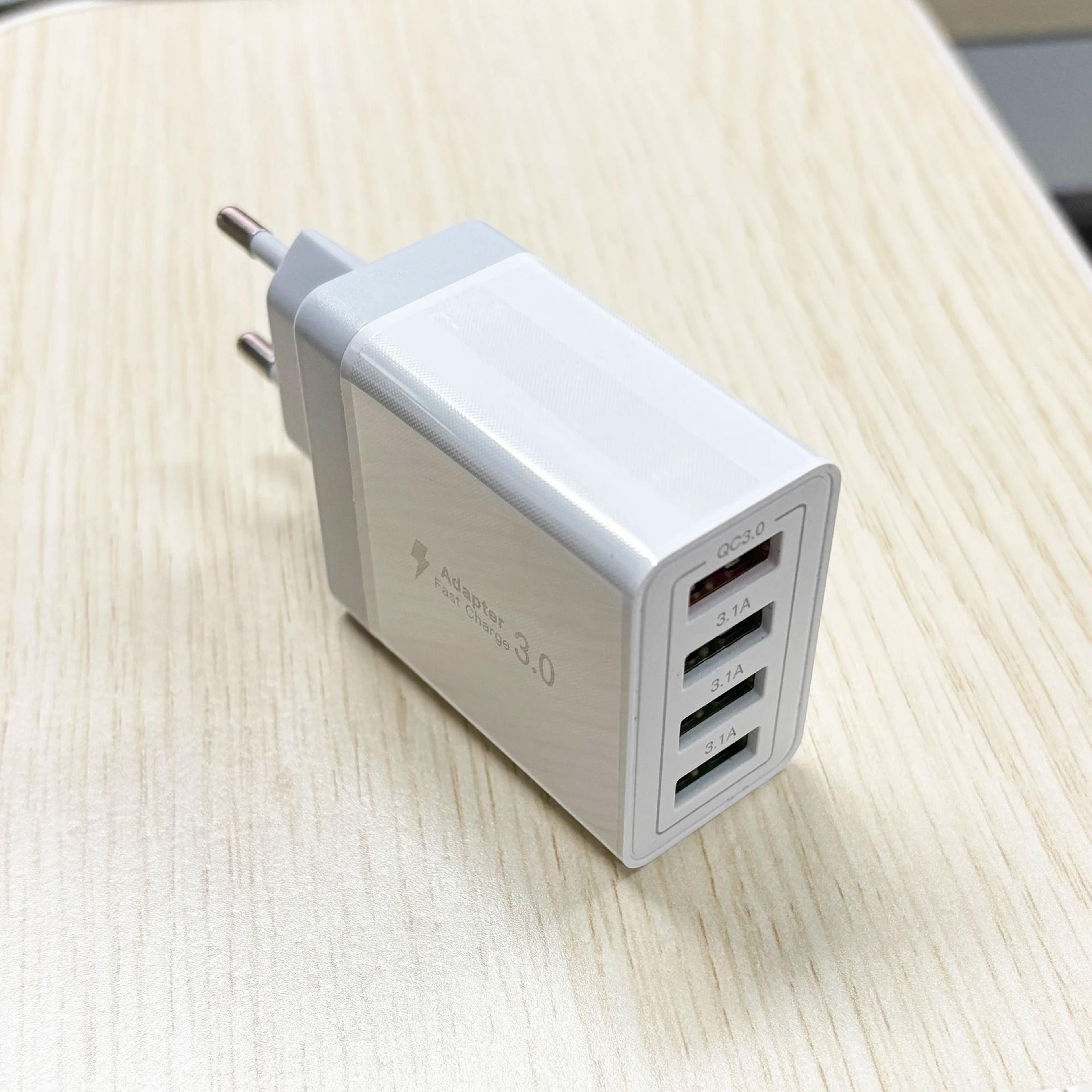 30W Four Port USB Fast Charger With EU Plug 8