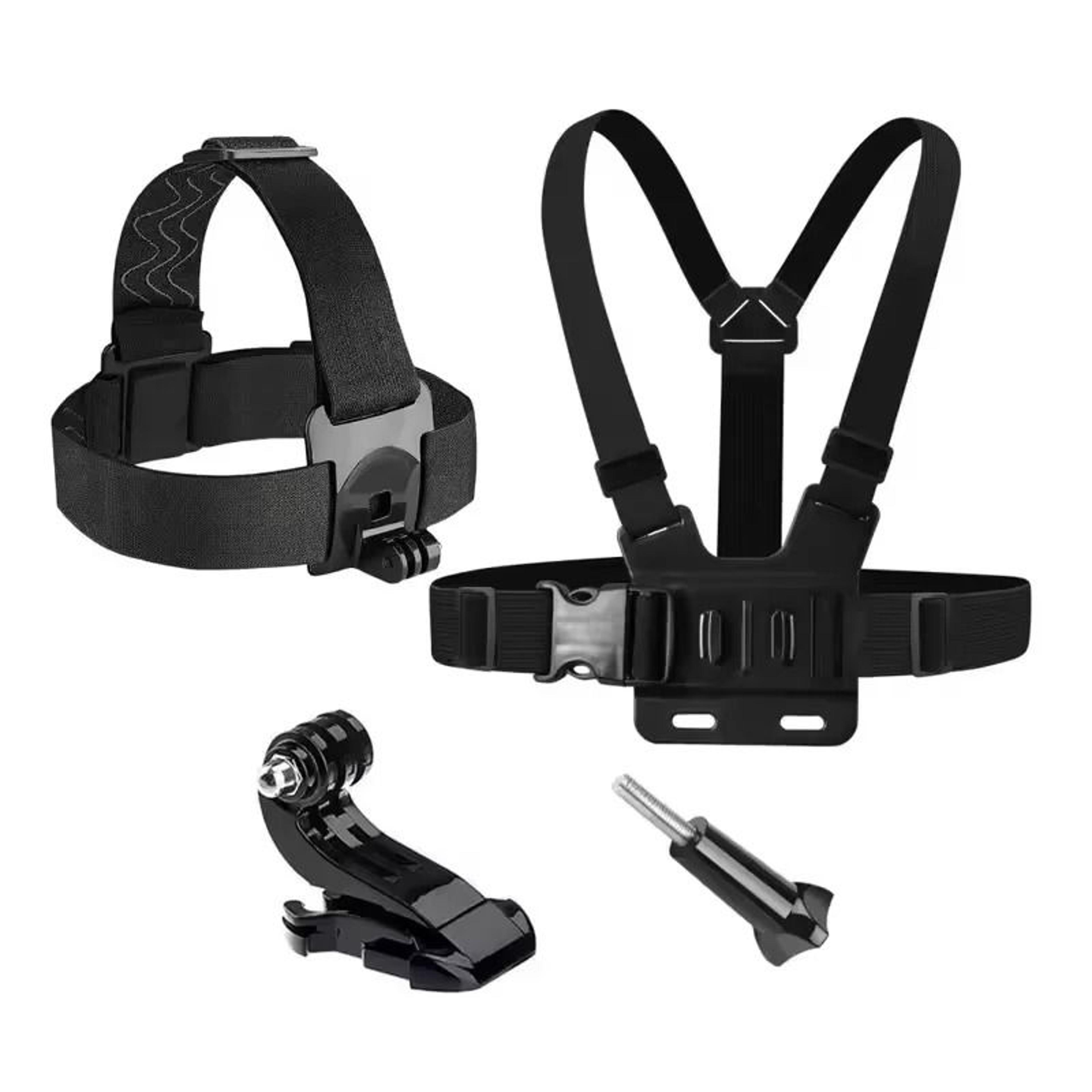 Adjustable Action Camera Chest And Head Mount Set 5