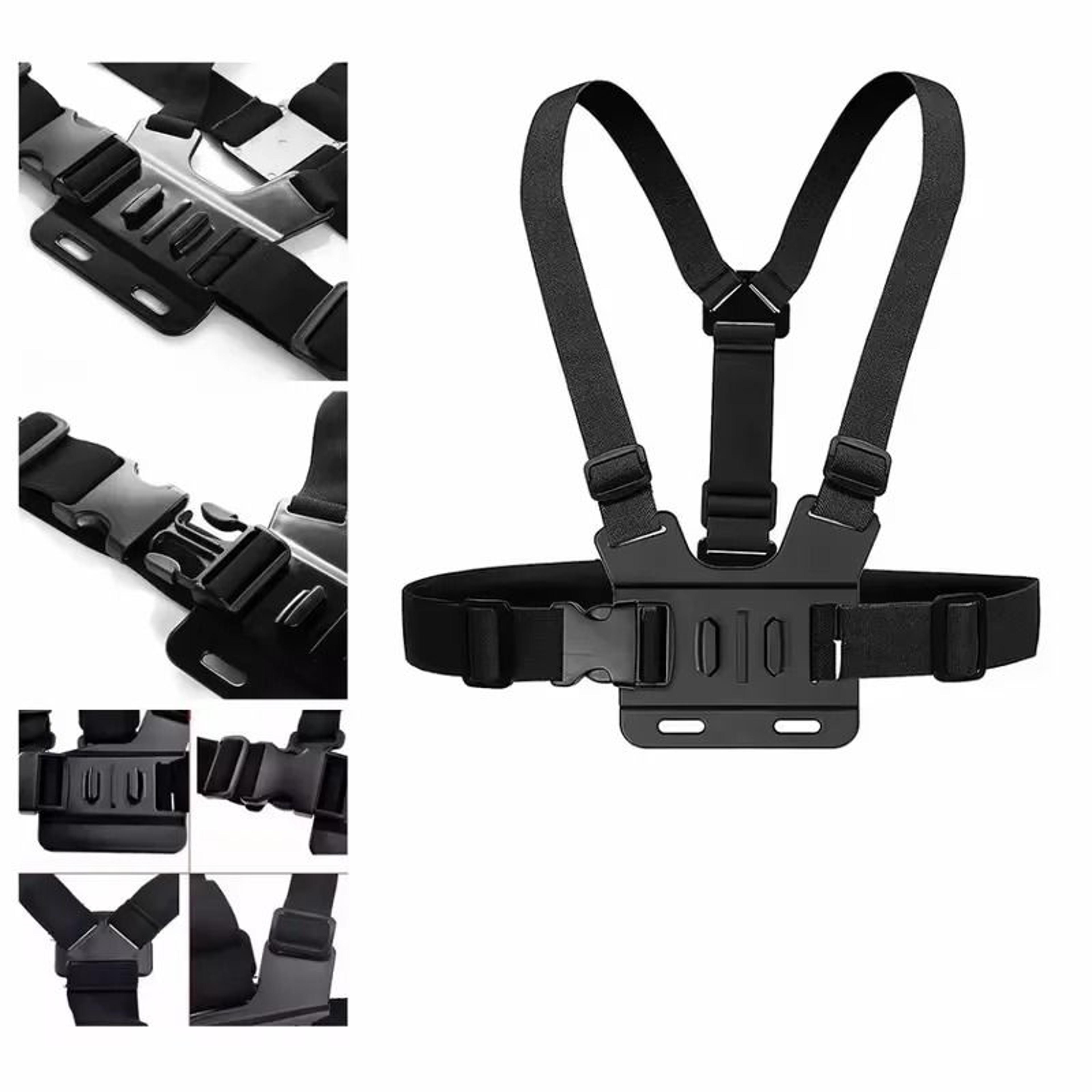 Adjustable Action Camera Chest And Head Mount Set 0
