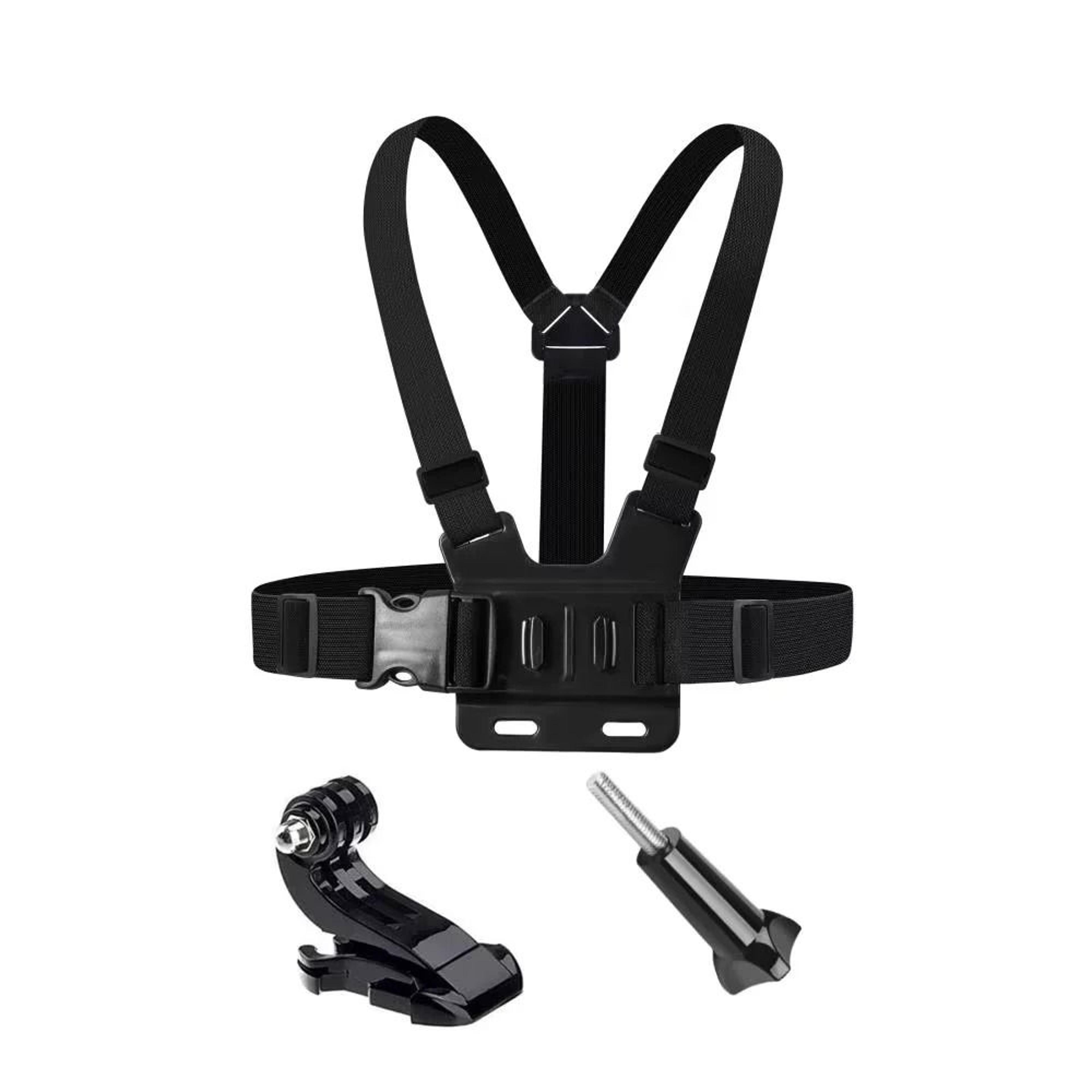 Adjustable Action Camera Chest And Head Mount Set 7