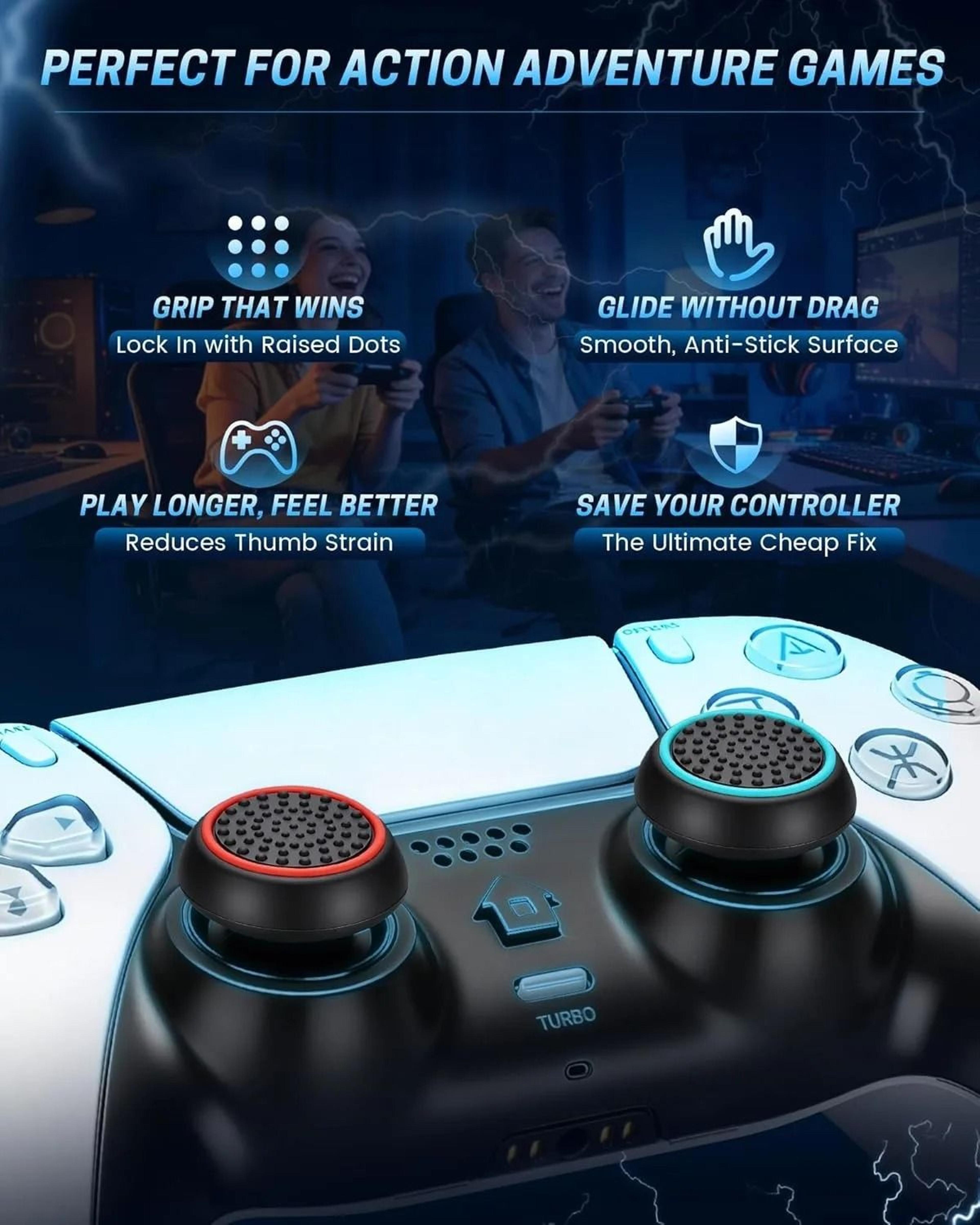 24 Piece Rainbow Controller Thumb Grip Caps 3