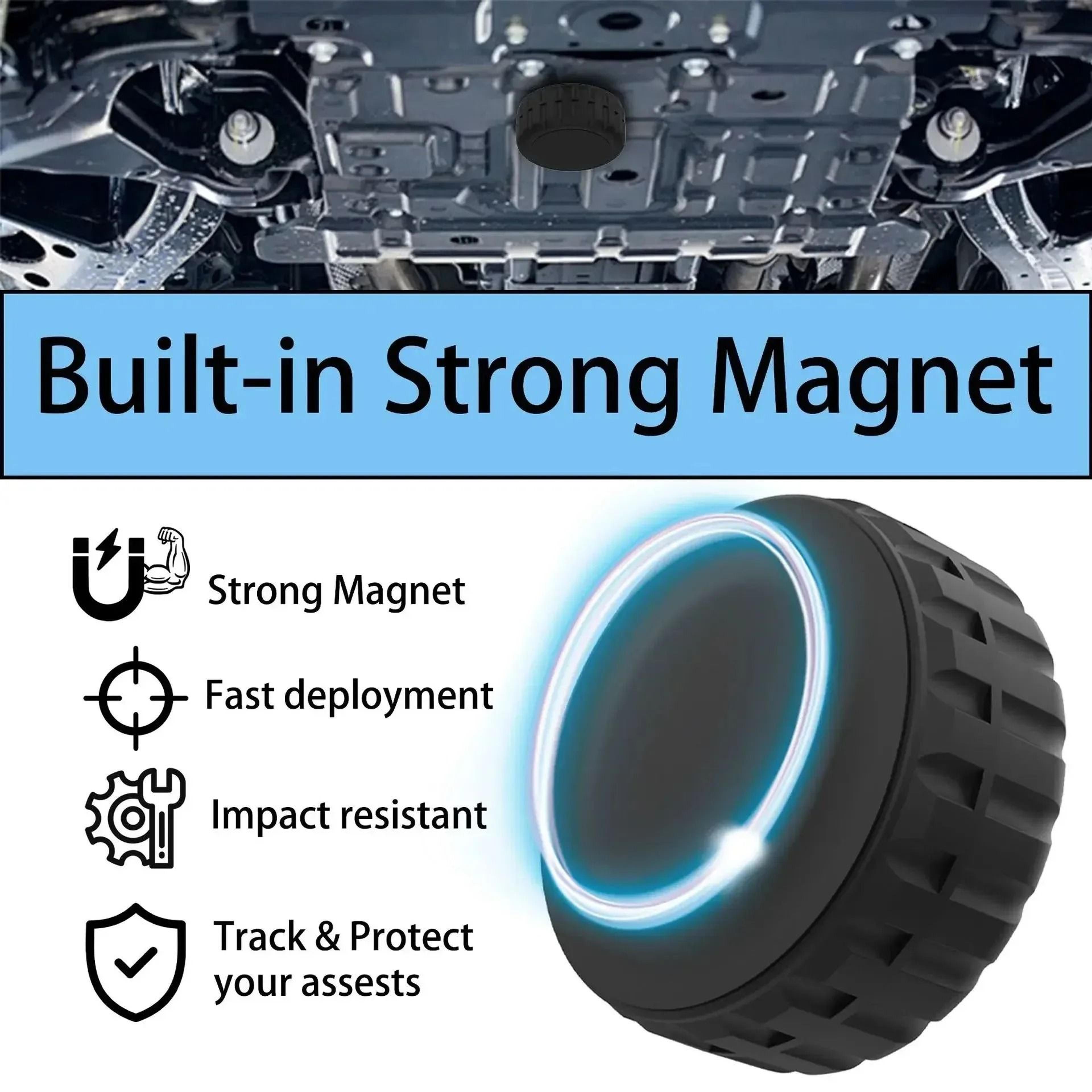 Magnetic Adhesive Protective Case For Apple AirTag 4