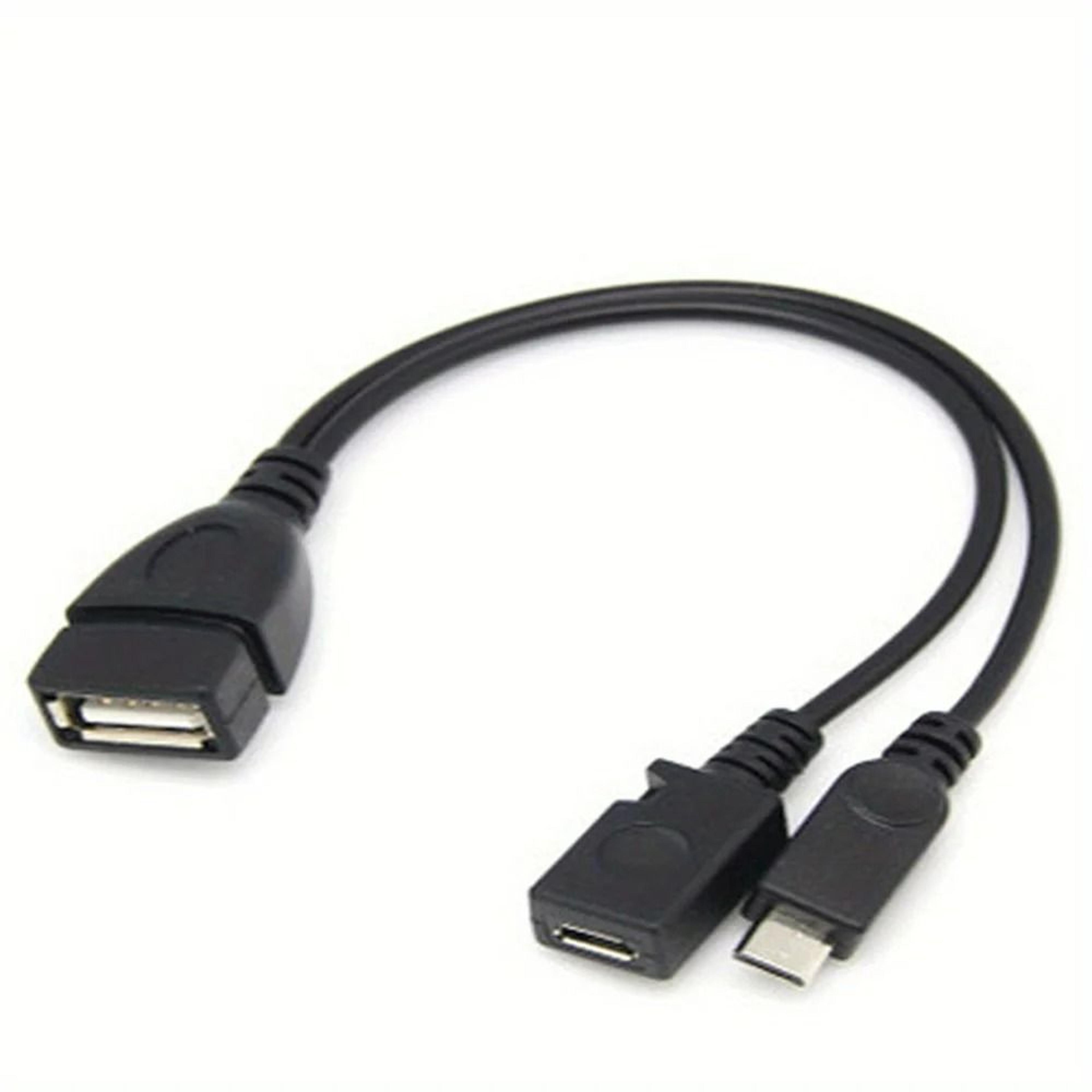 2 In 1 Powered Micro USB OTG Splitter Adapter 2