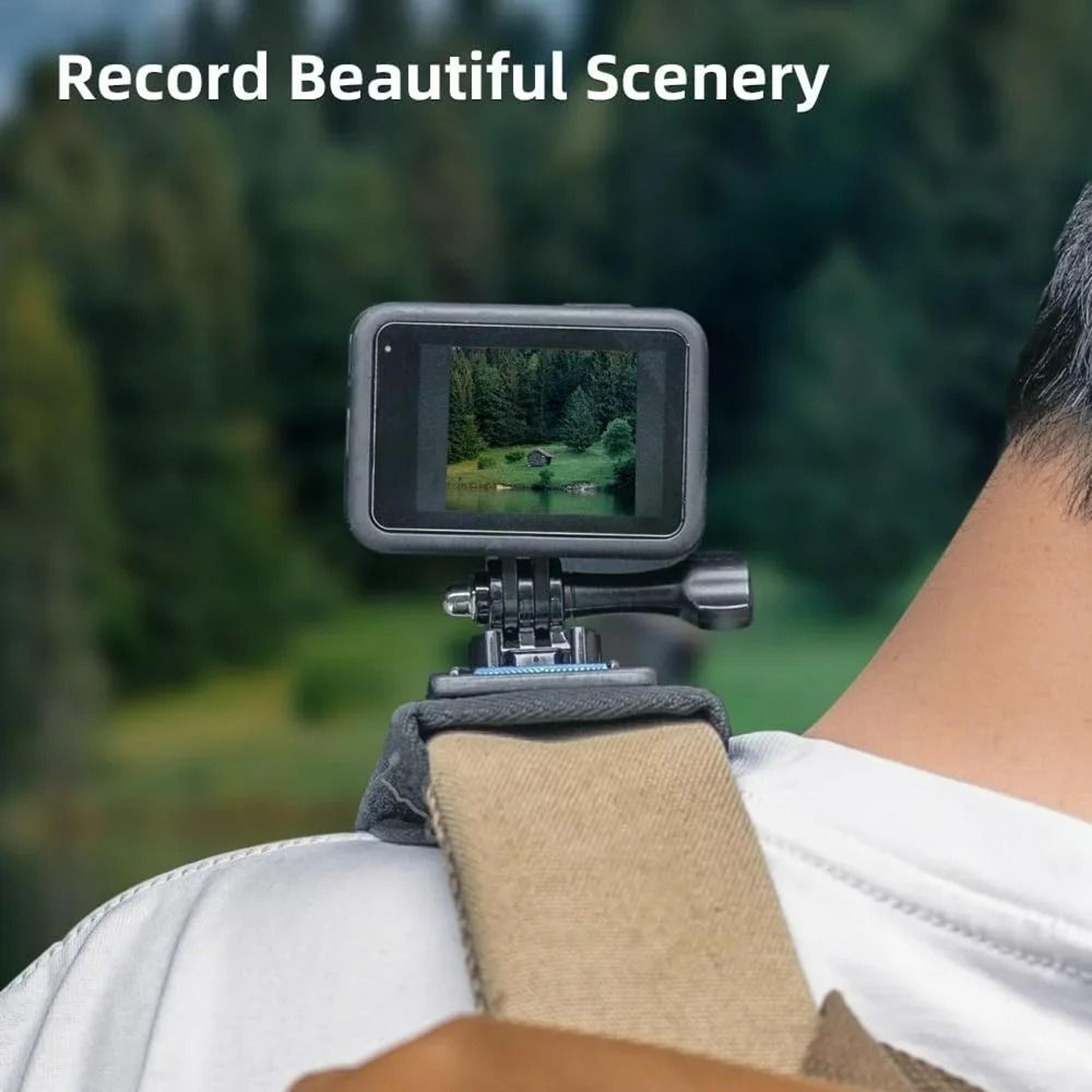 TrailView 360 Rotating Action Camera Backpack Mount 5