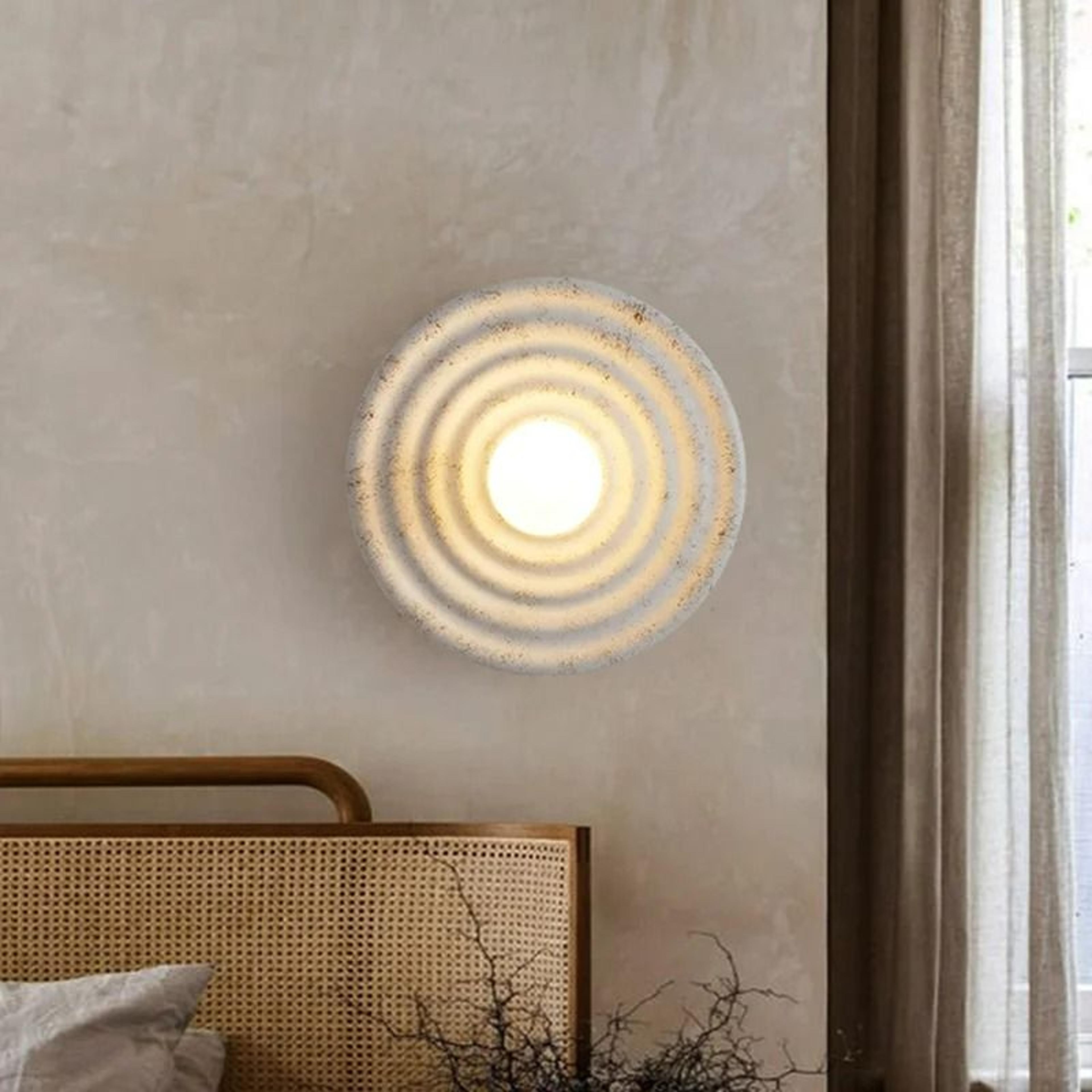 Serenity Round Resin Wall Sconce 1