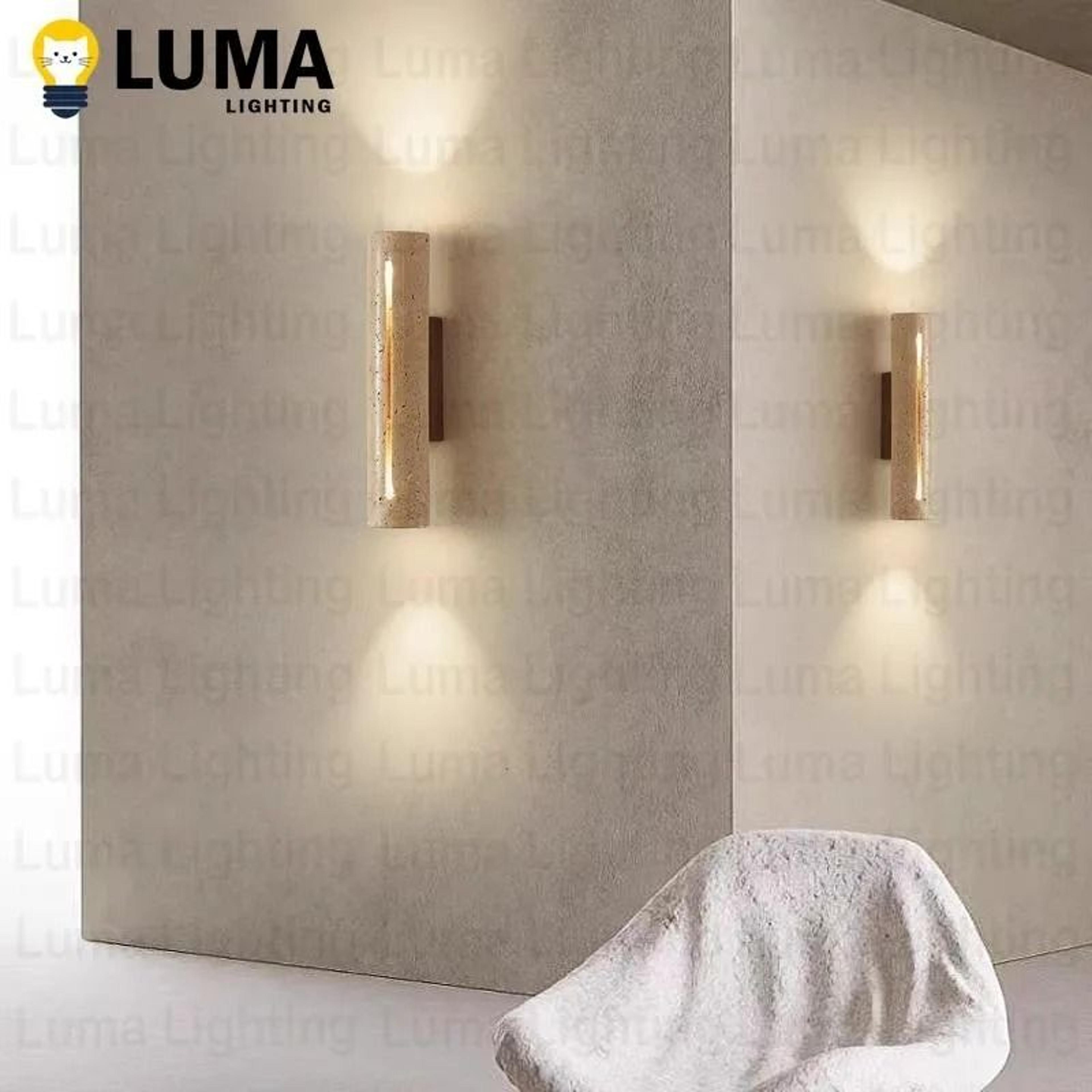 Wabi Sabi Travertine LED Sconce 0