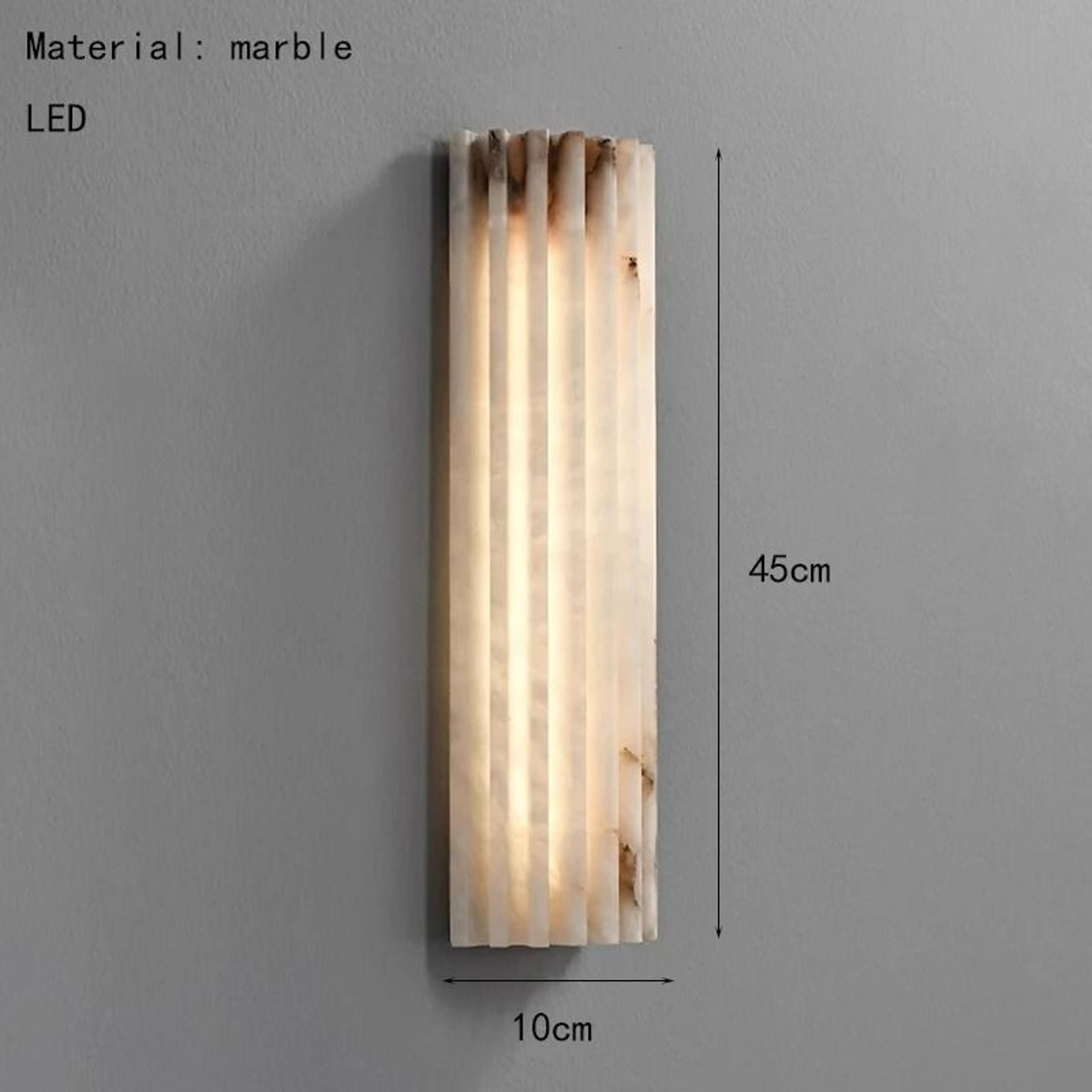 Sculpted Marble Art Deco Sconce 7
