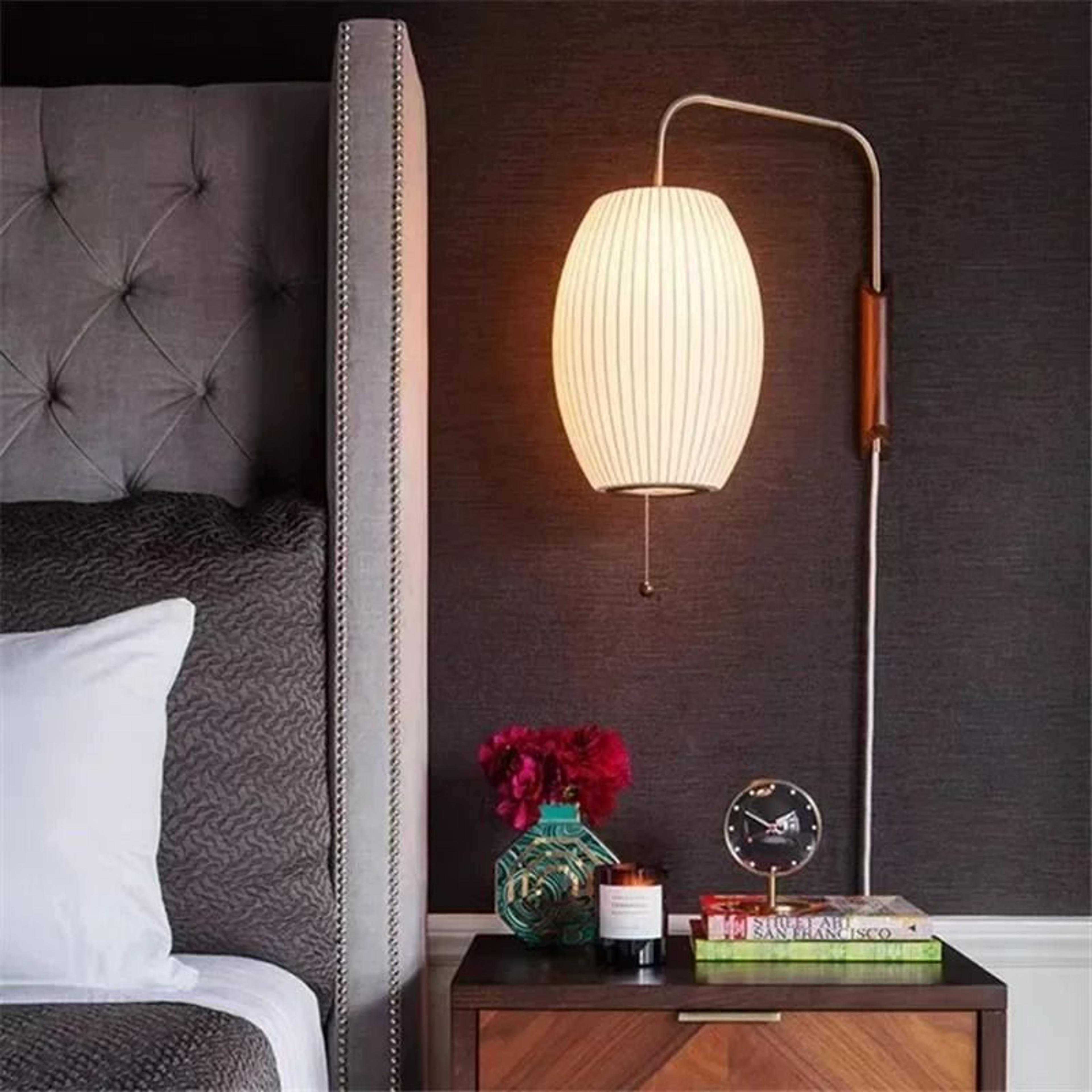 Serene Wabi Sabi Fabric Wall Lamp 4