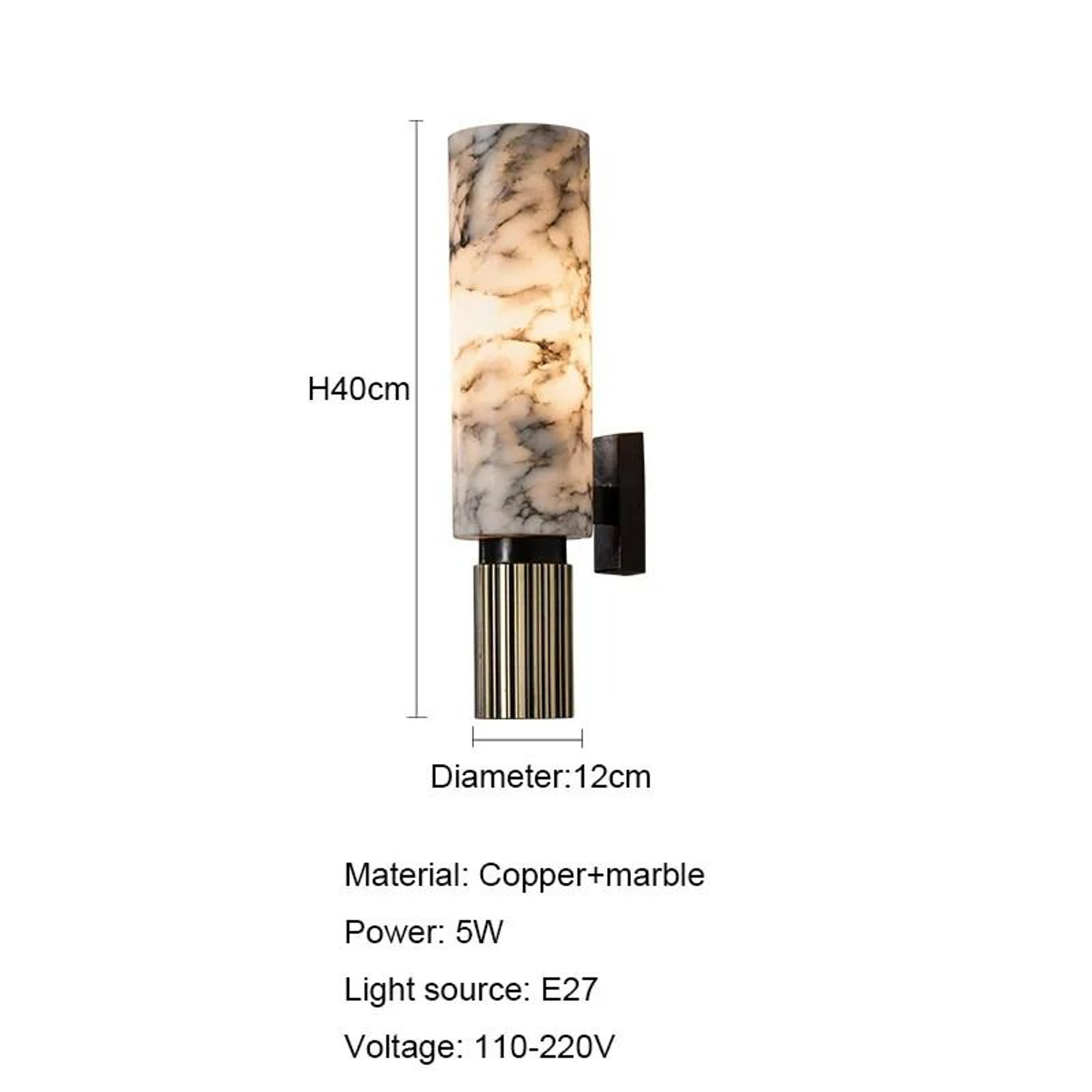 Arden Natural Marble Wall Sconce 7