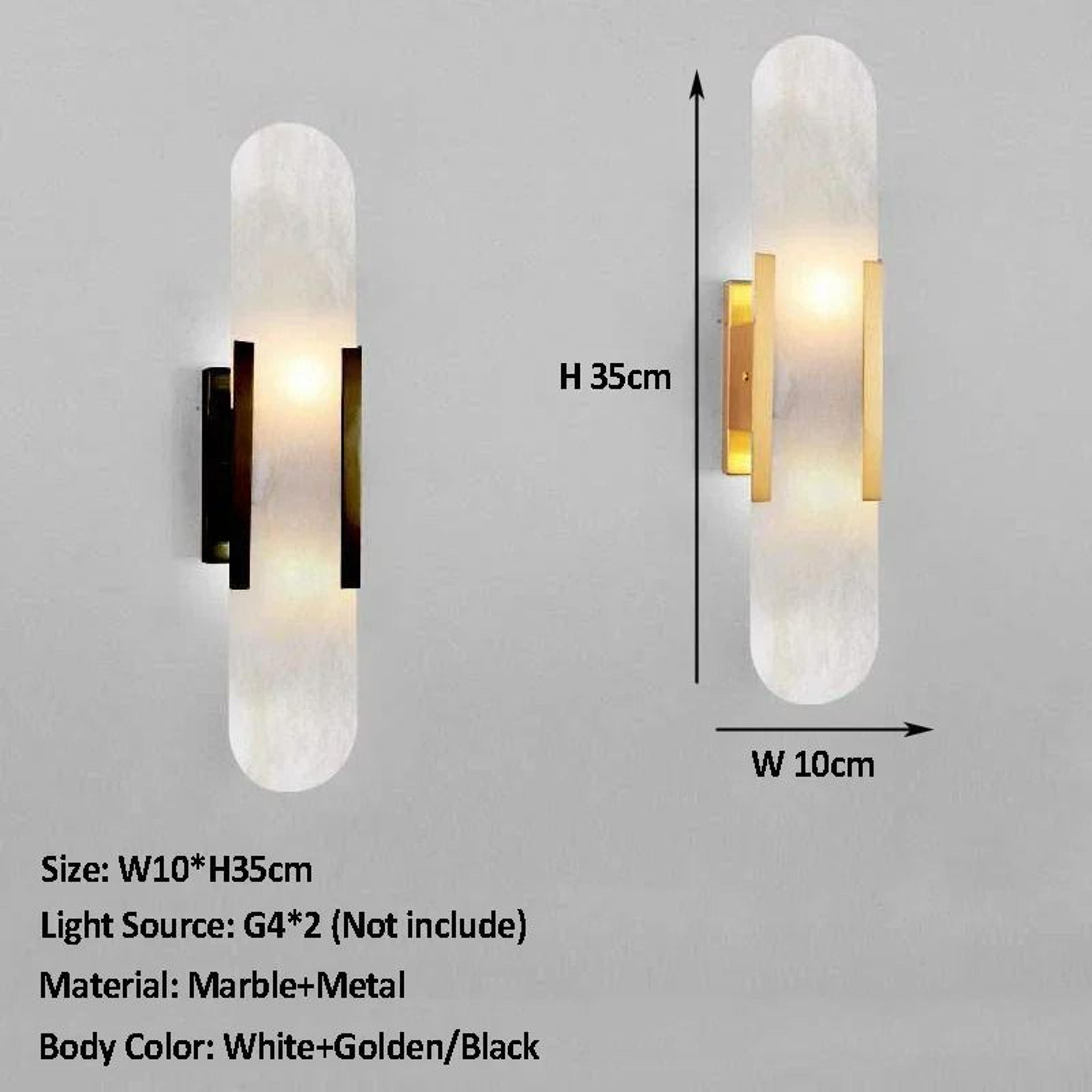Solis Marble Socket Wall Sconce 3