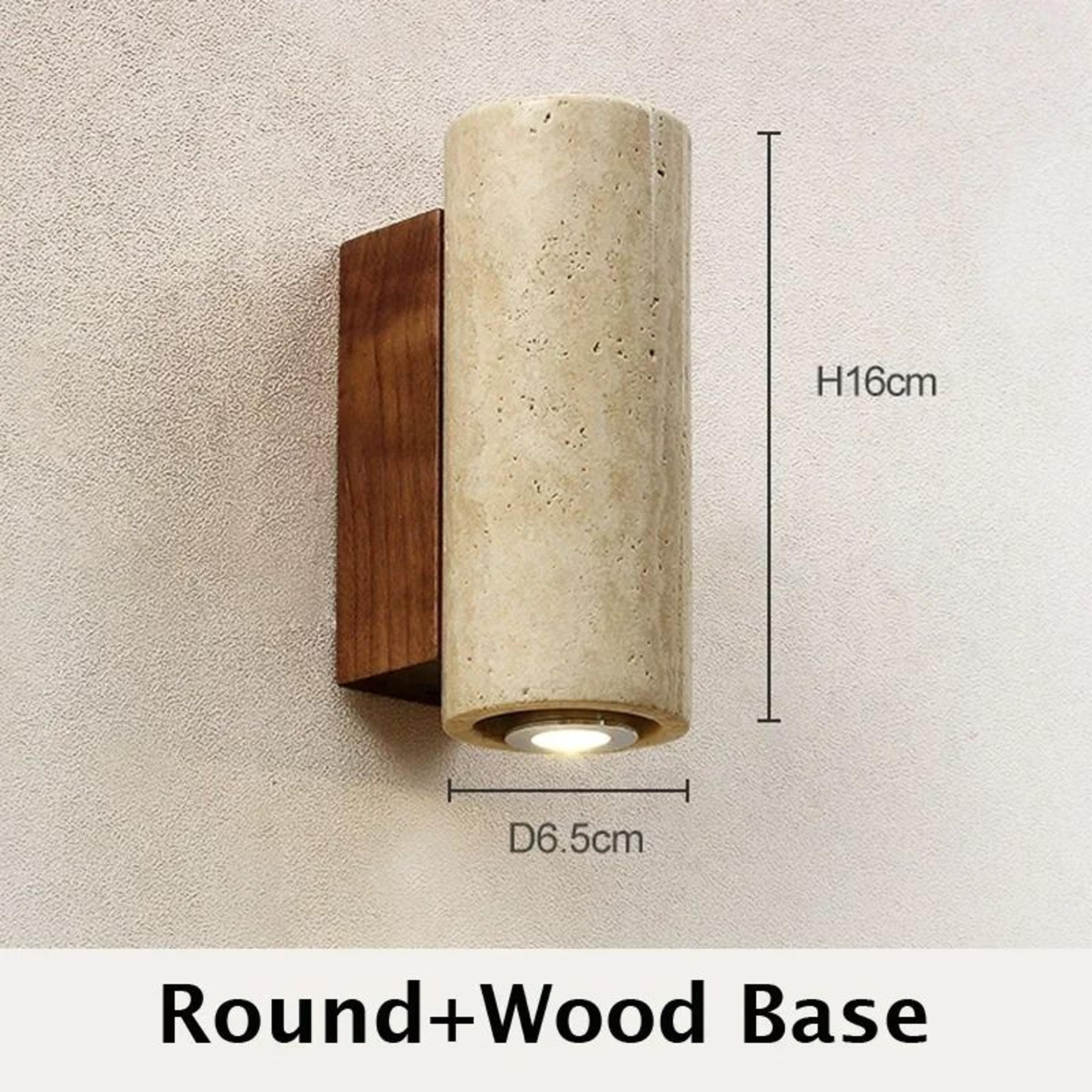 Serein Travertine Up Down Sconce 9