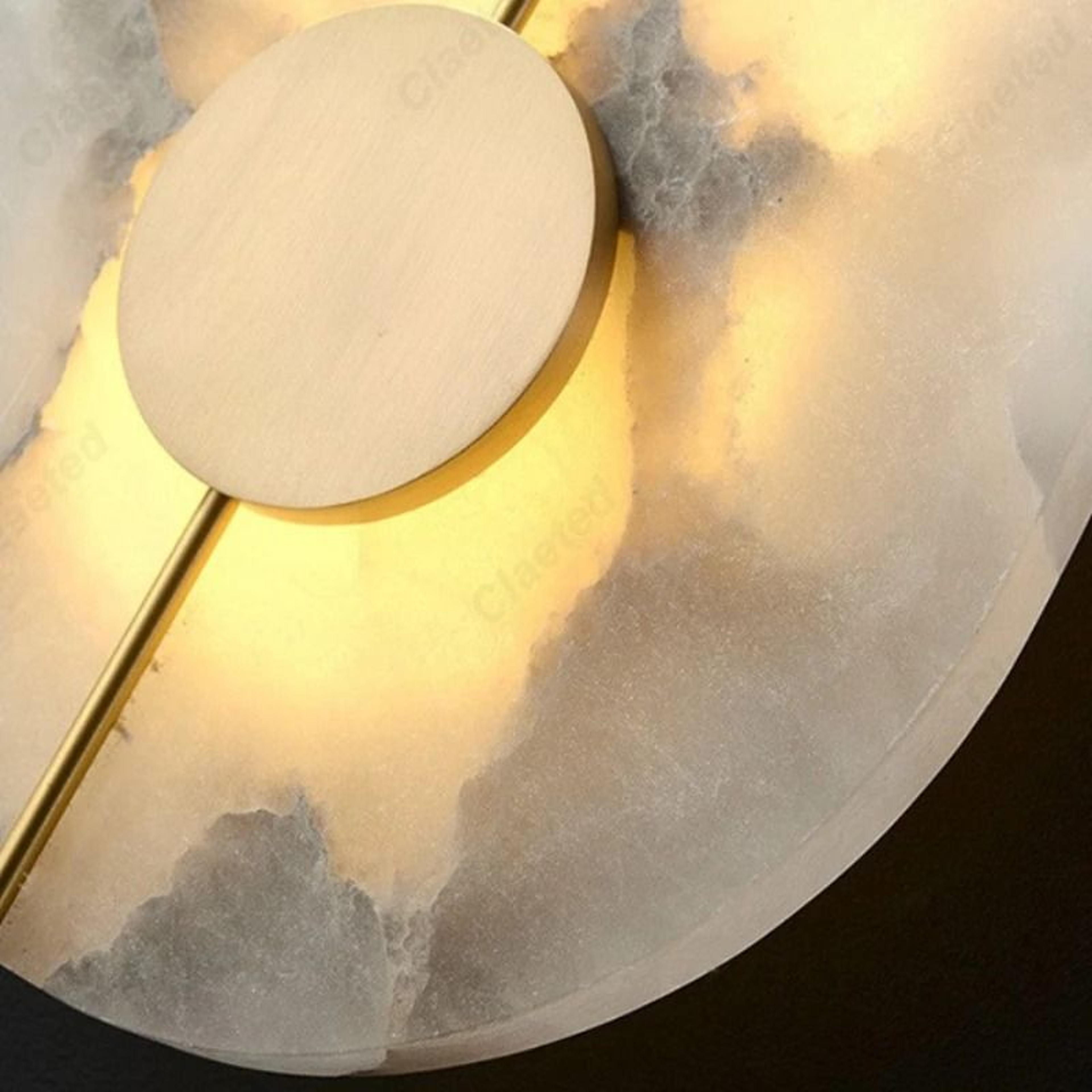 Halo Round Marble Wall Light 5