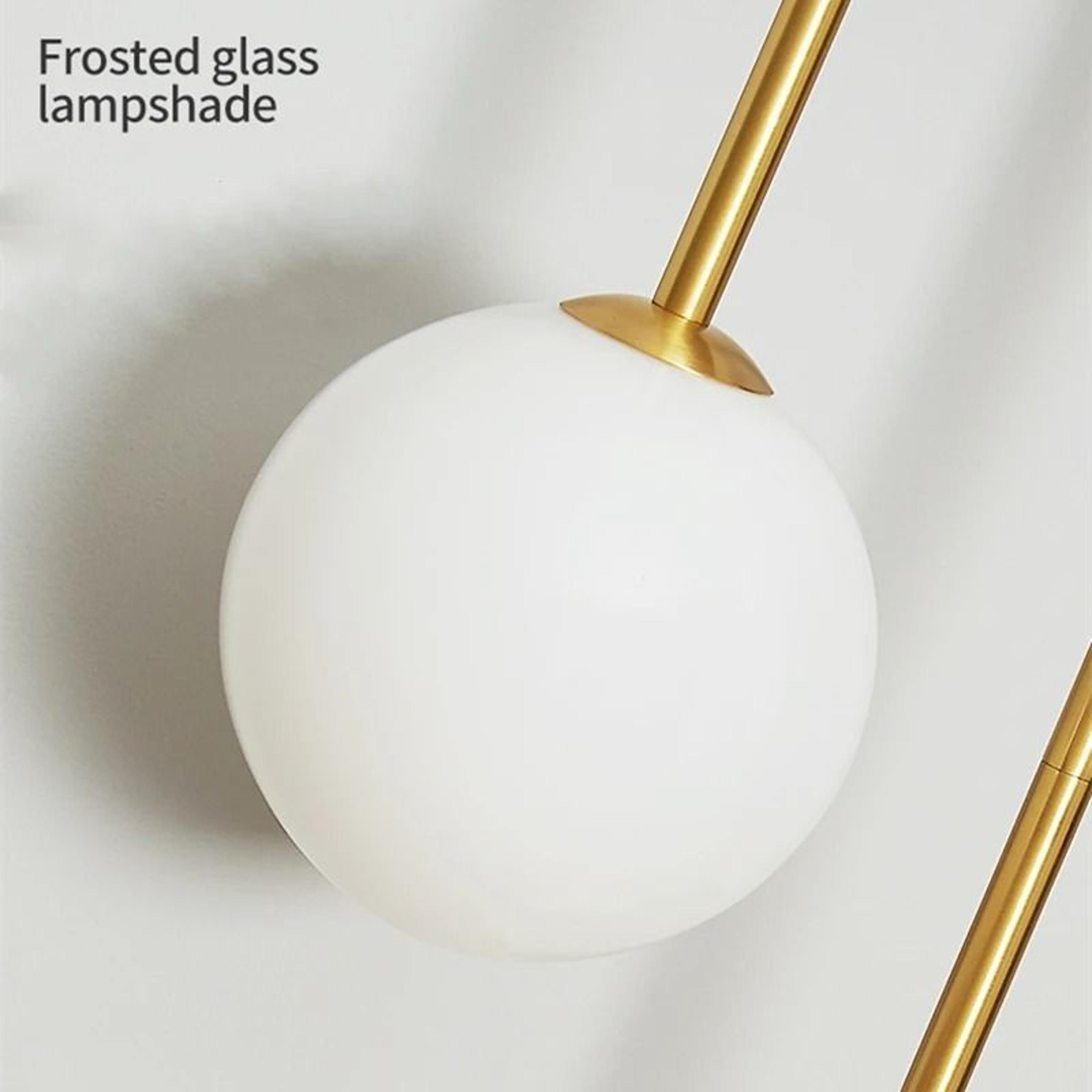 Solara Gold Glass Orb Sconce 5