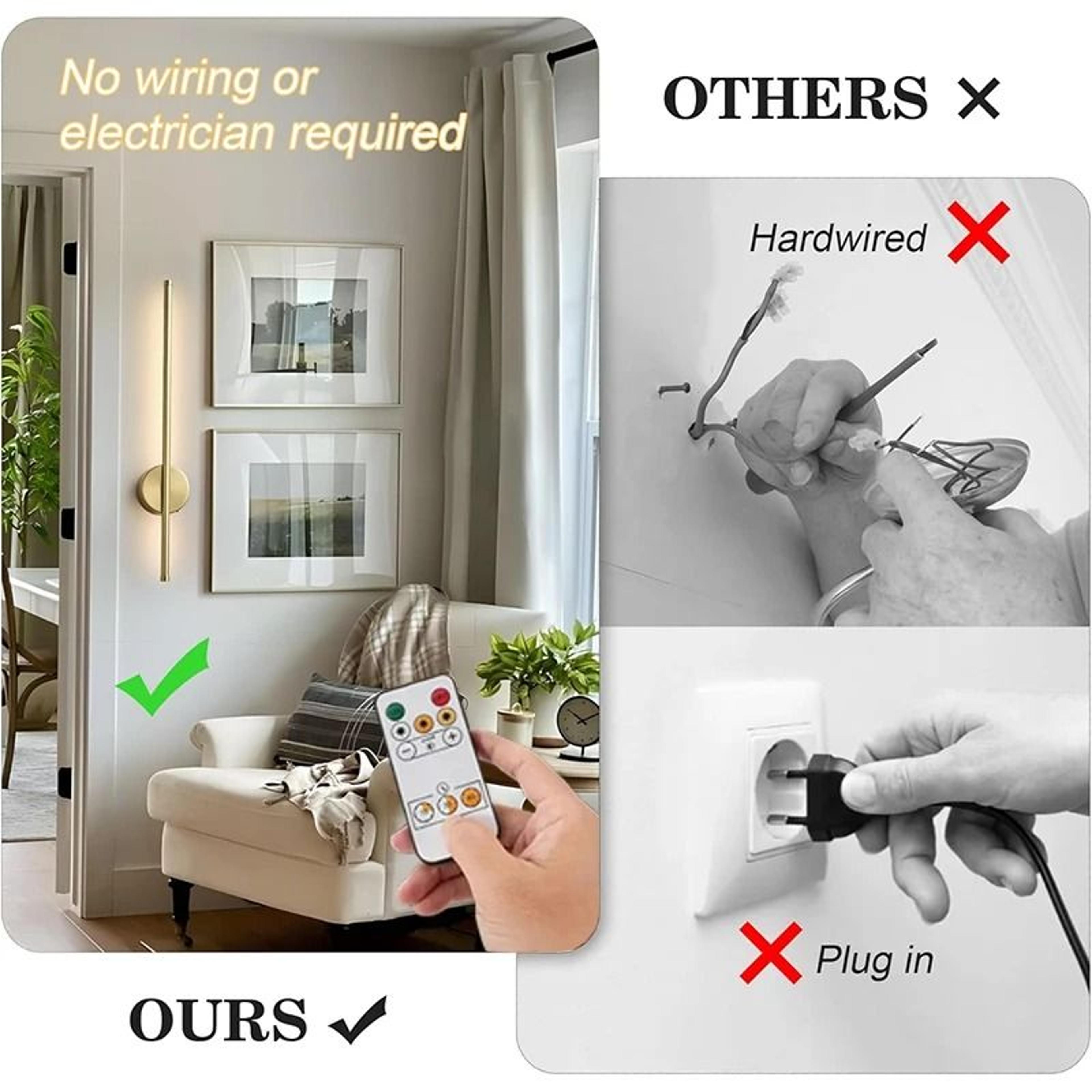 360 Adjustable Rechargeable LED Wall Light 2