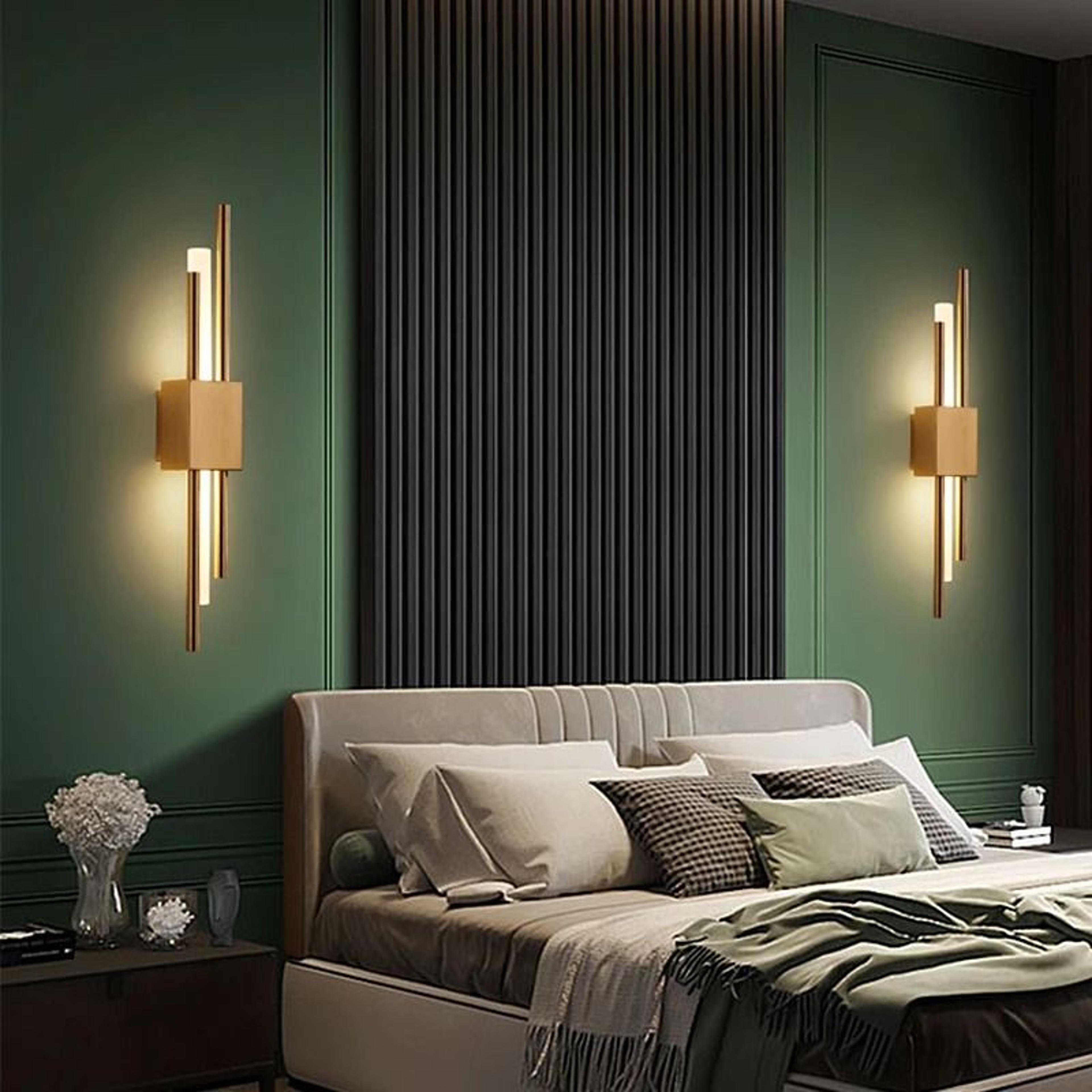 Modern Copper Line LED Wall Sconce 3