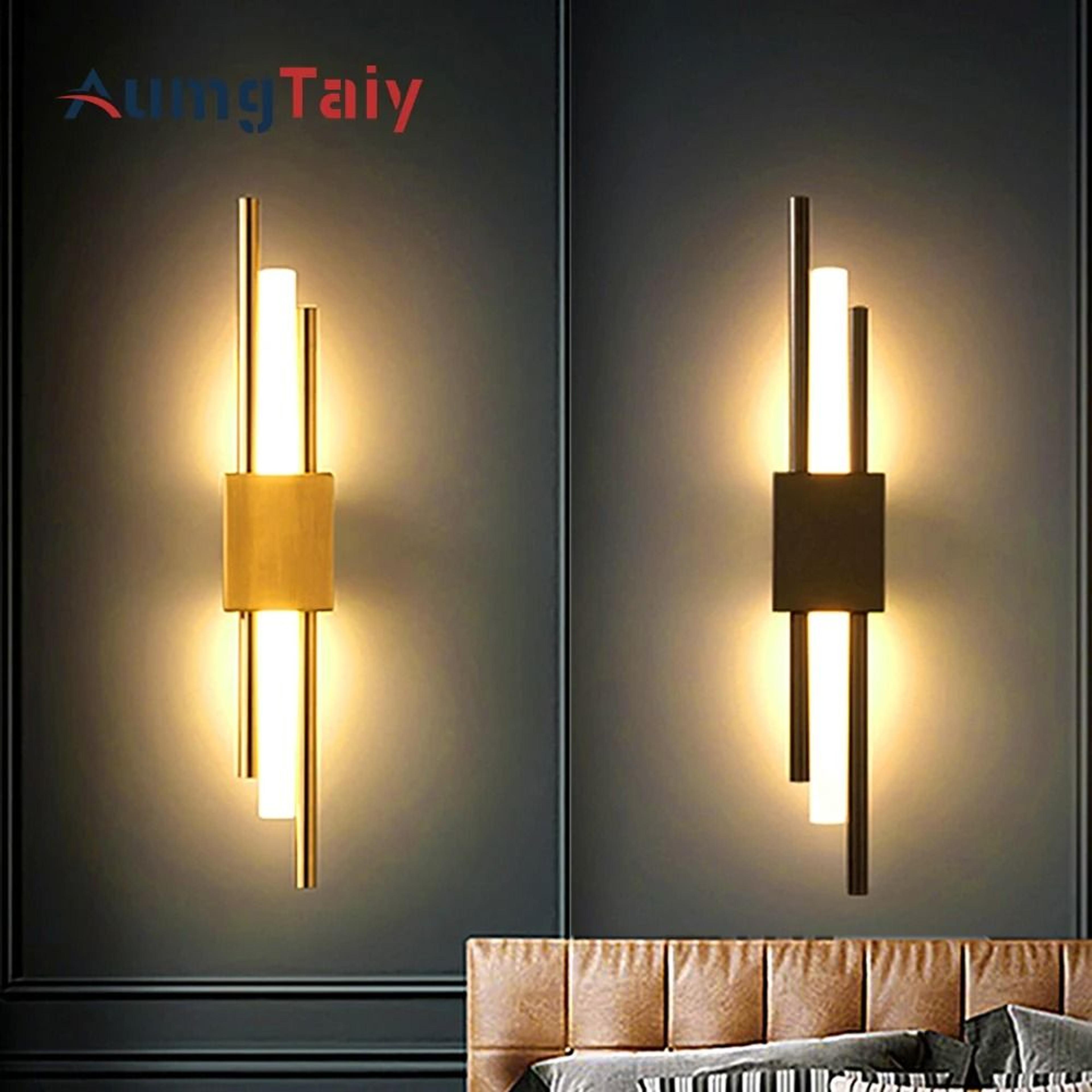 Modern Copper Line LED Wall Sconce 0