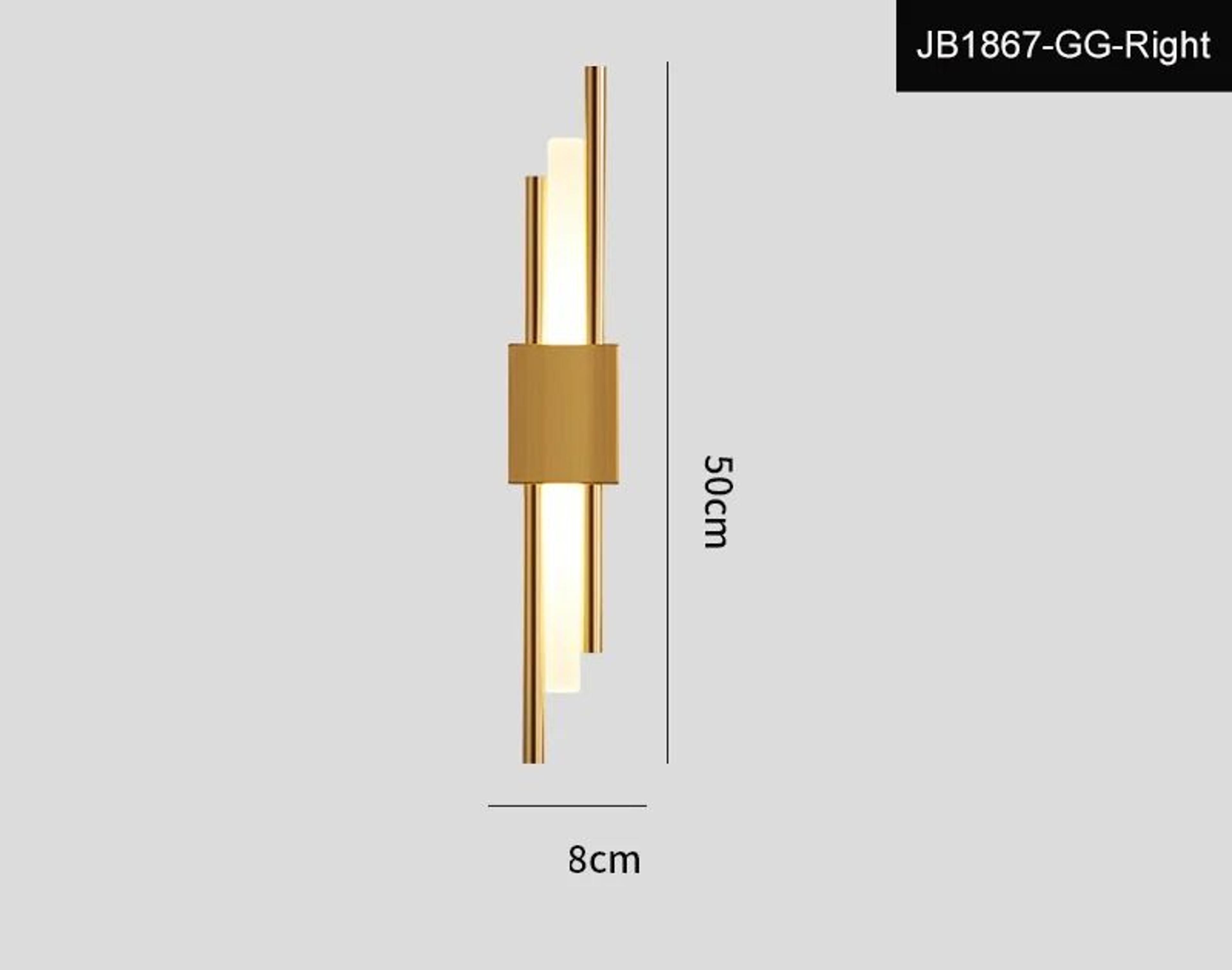 Modern Copper Line LED Wall Sconce 7