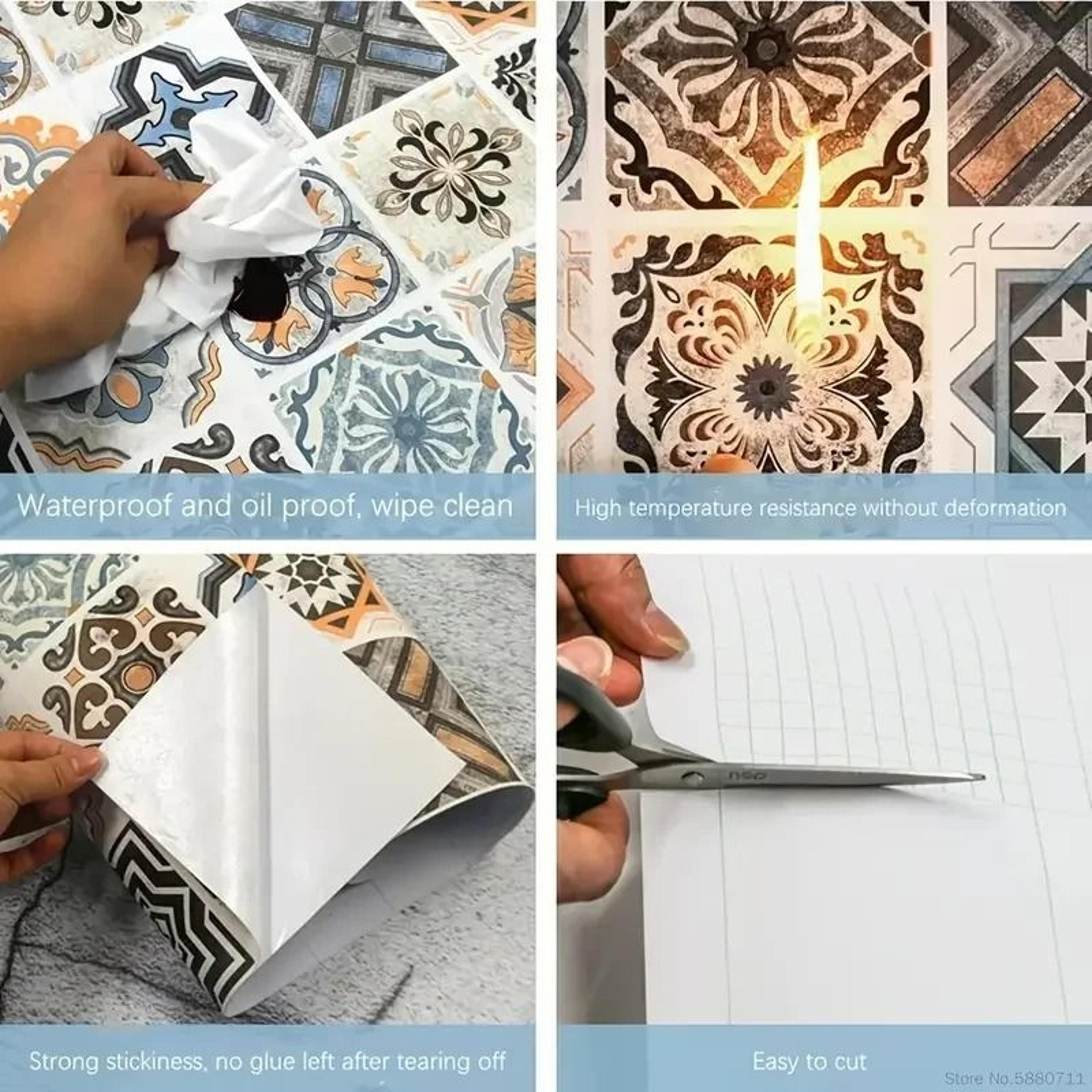 EuroLuxe Waterproof Adhesive Wallpaper 5