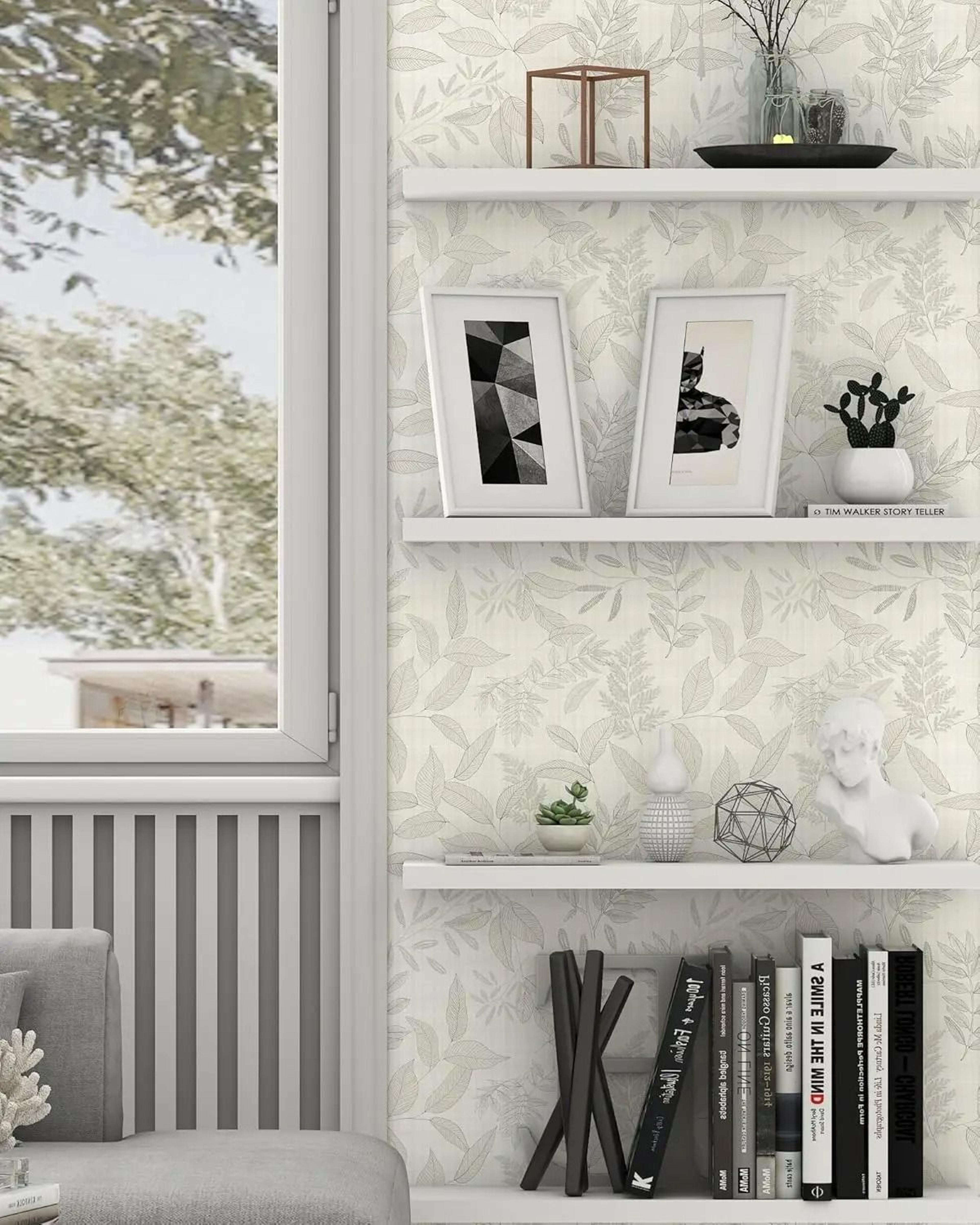 Verdant Boho Leaf Wallpaper 4