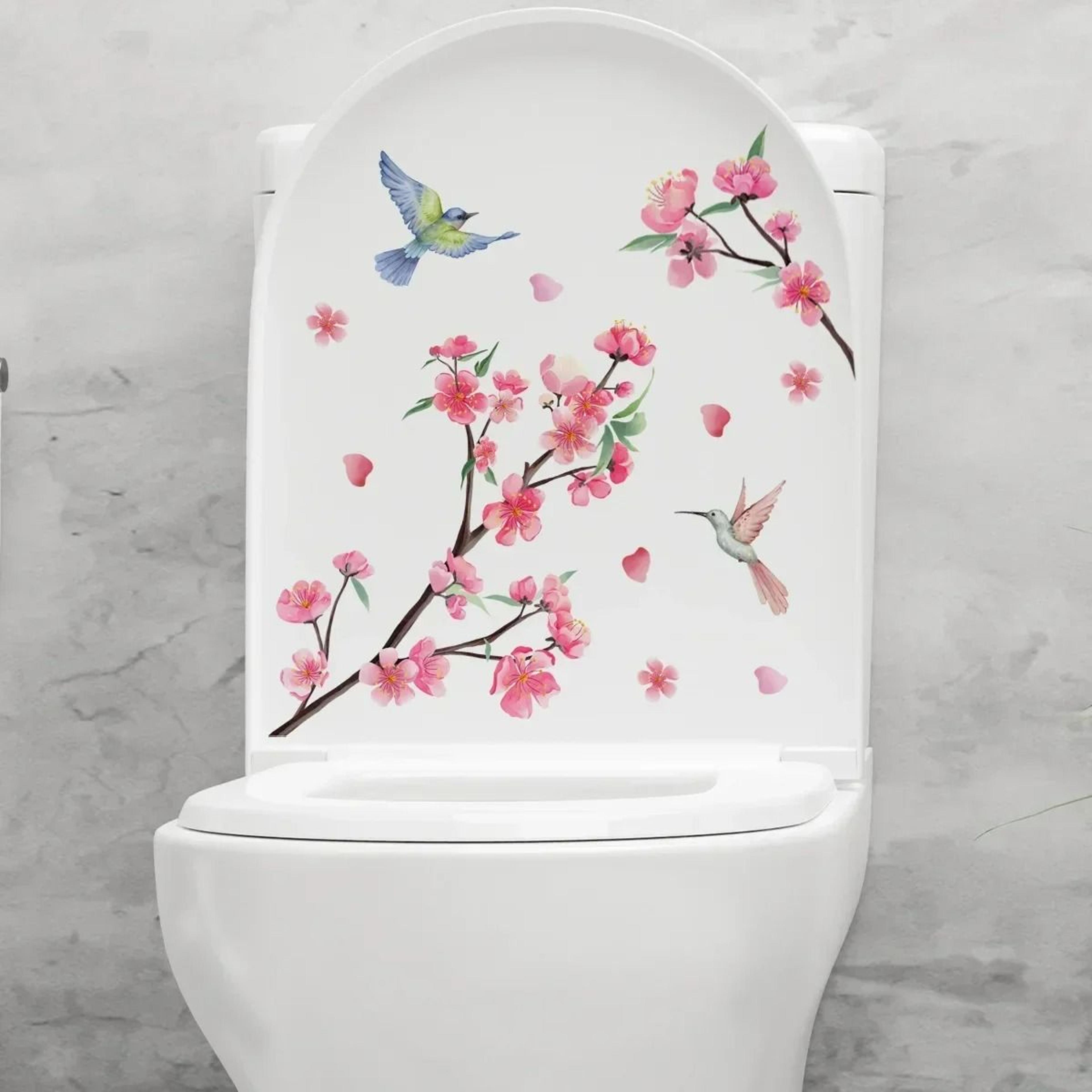 LeafLush Botanical Toilet Decor Stickers 16