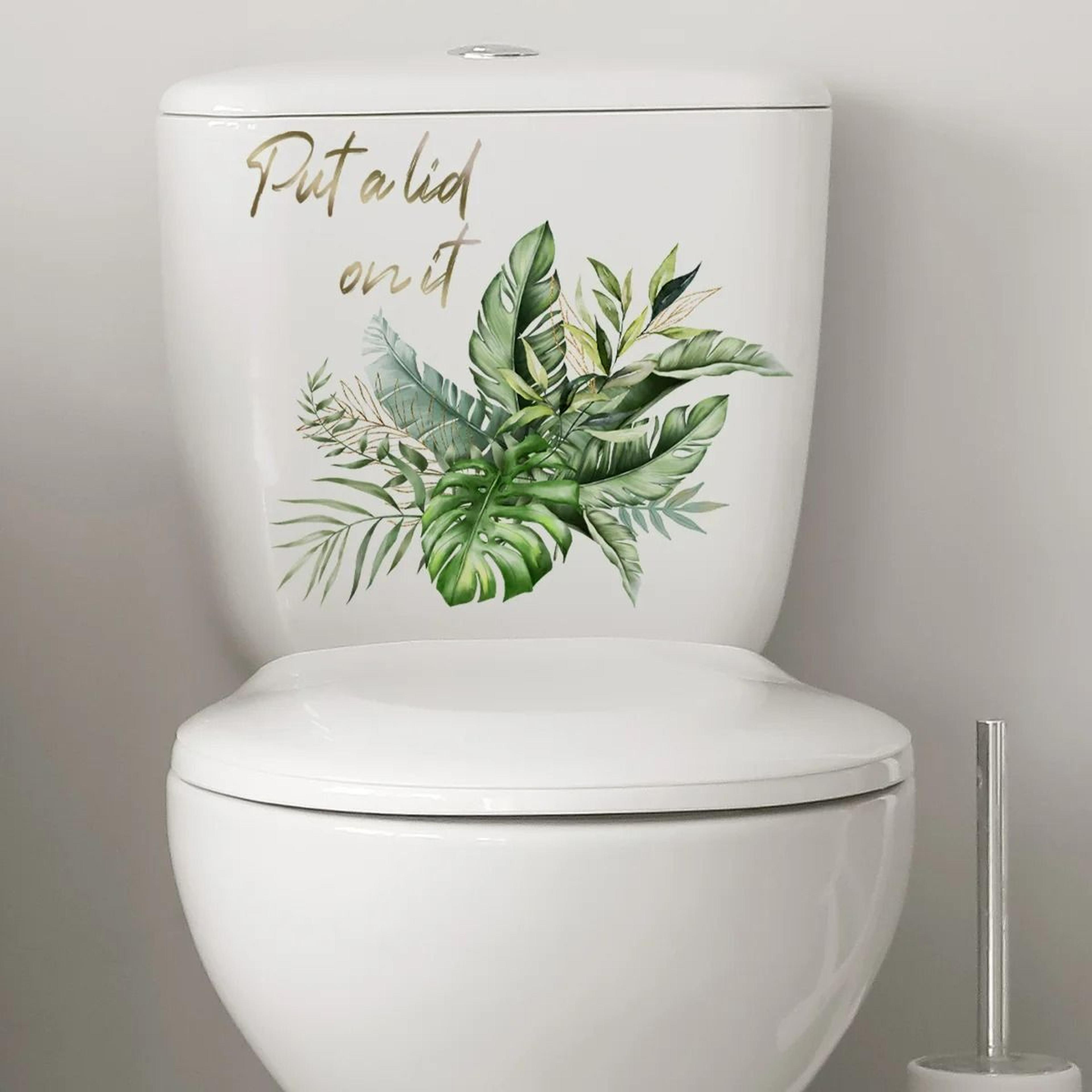 LeafLush Botanical Toilet Decor Stickers 6