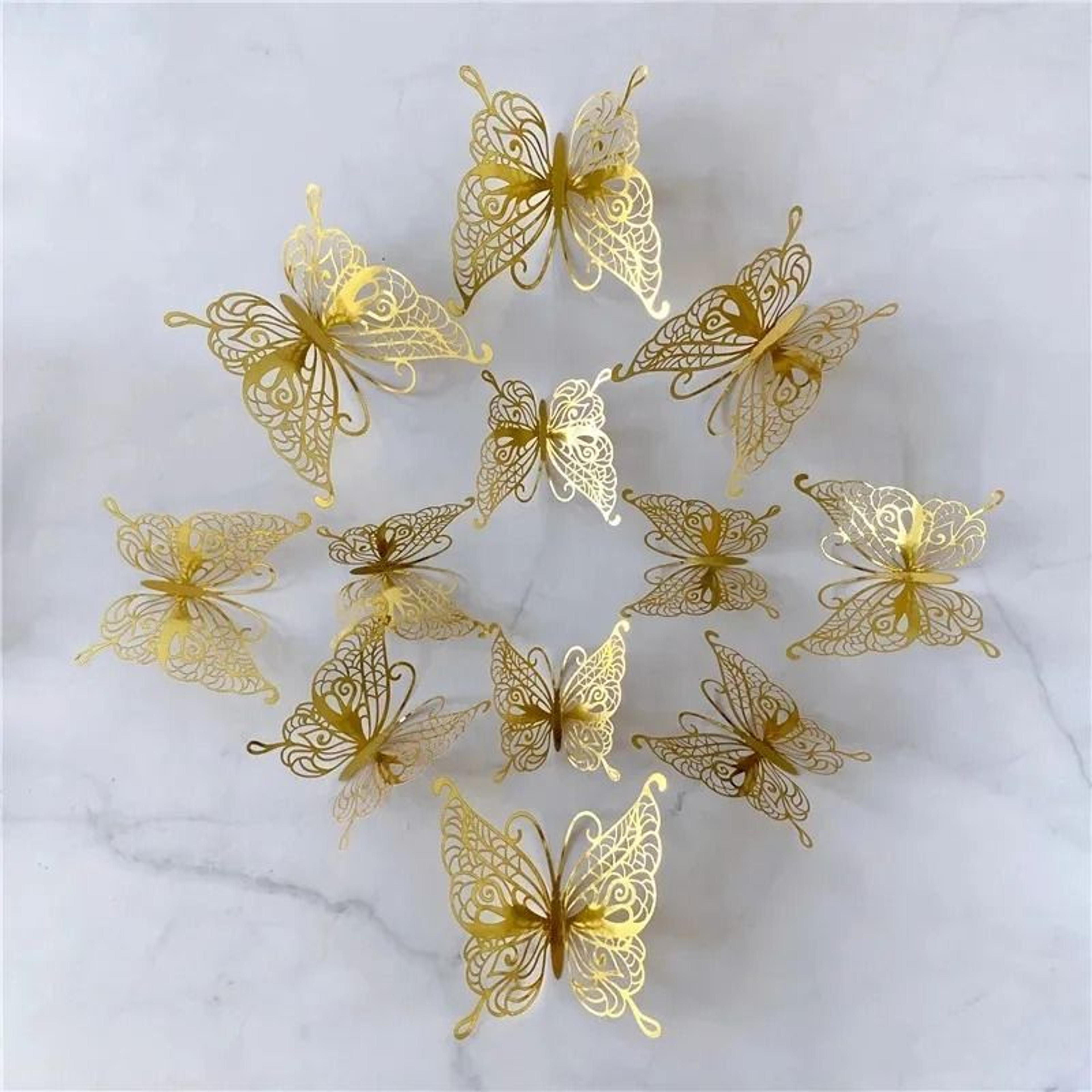 Fluttering Hollow Butterfly Wall Set 13