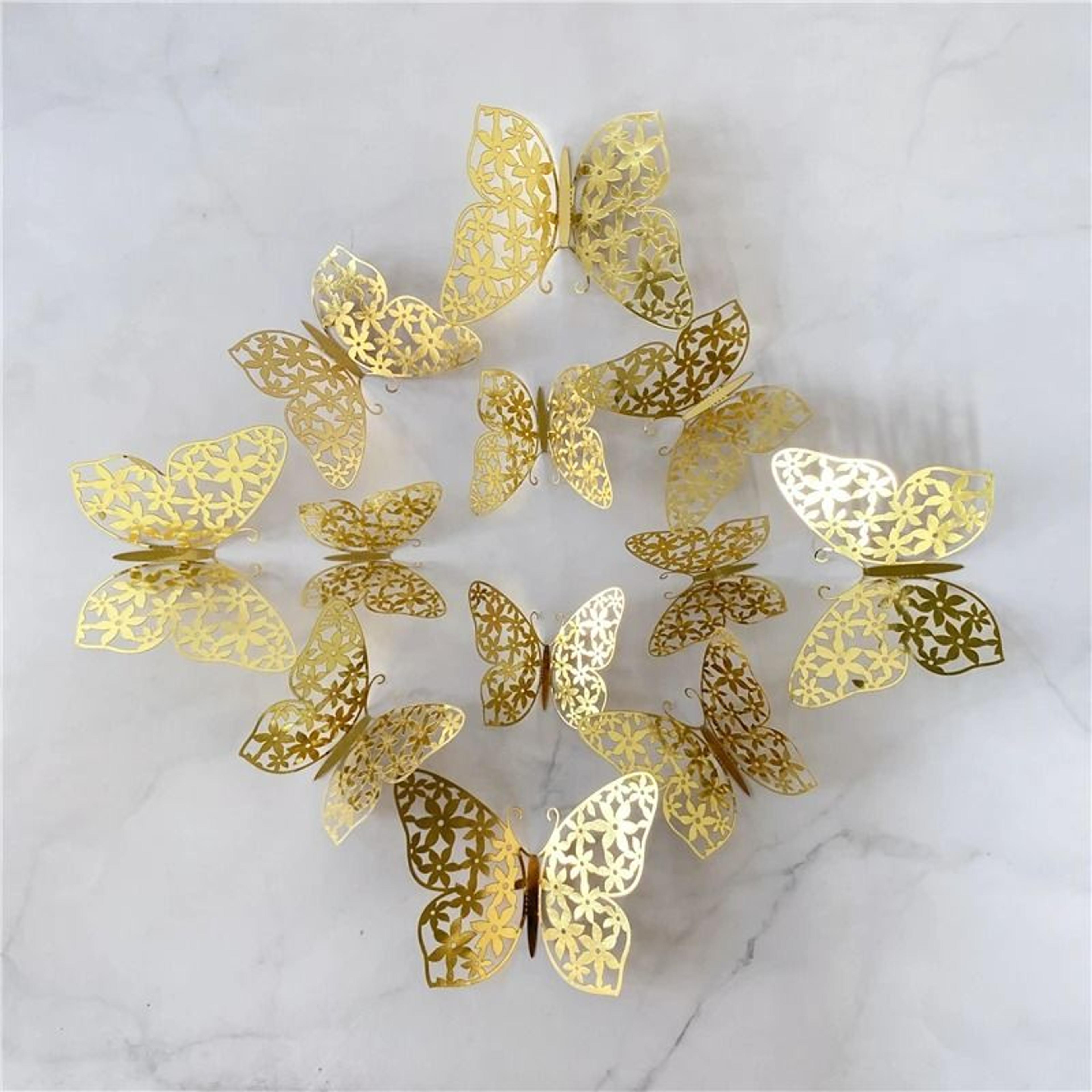 Fluttering Hollow Butterfly Wall Set 11