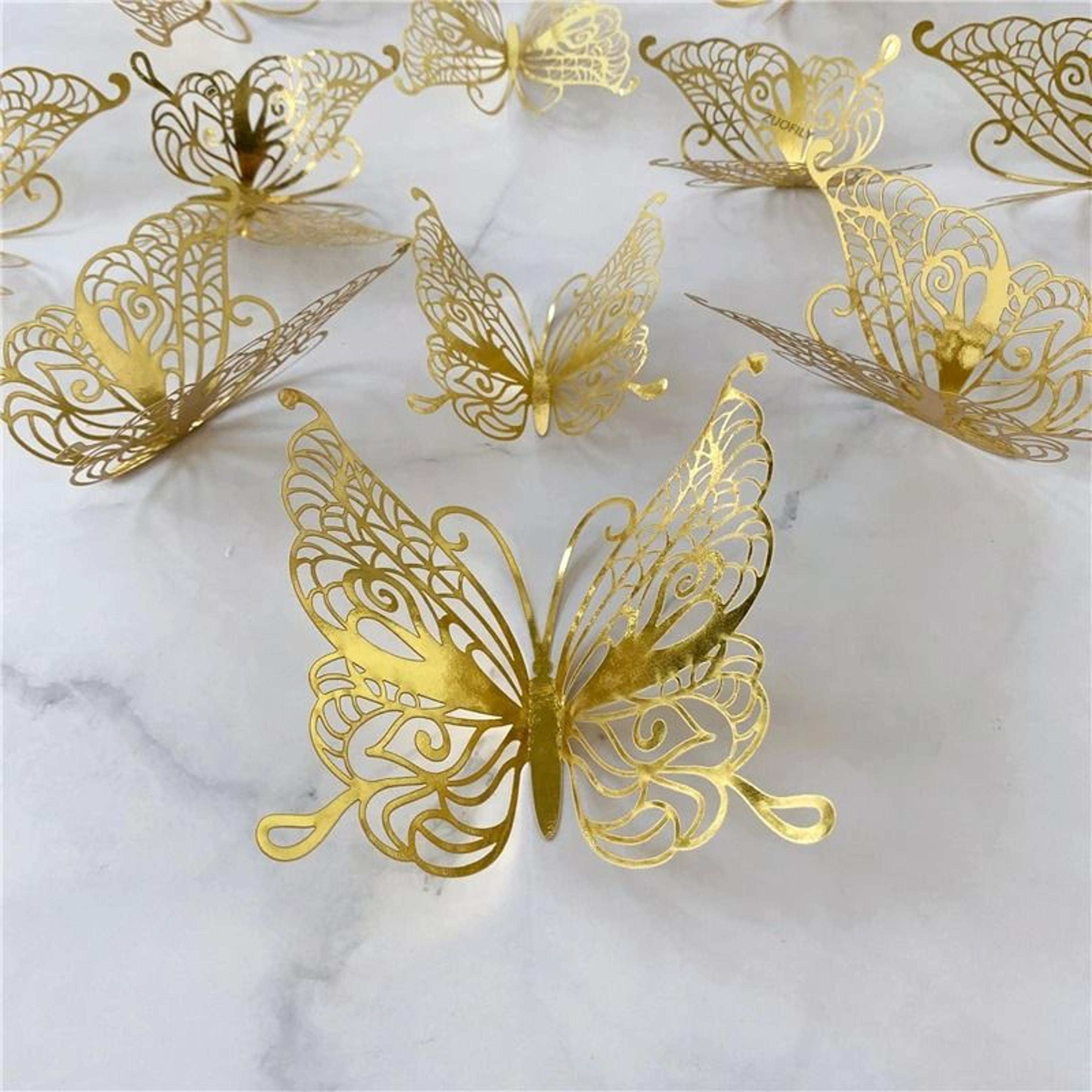 Fluttering Hollow Butterfly Wall Set 6
