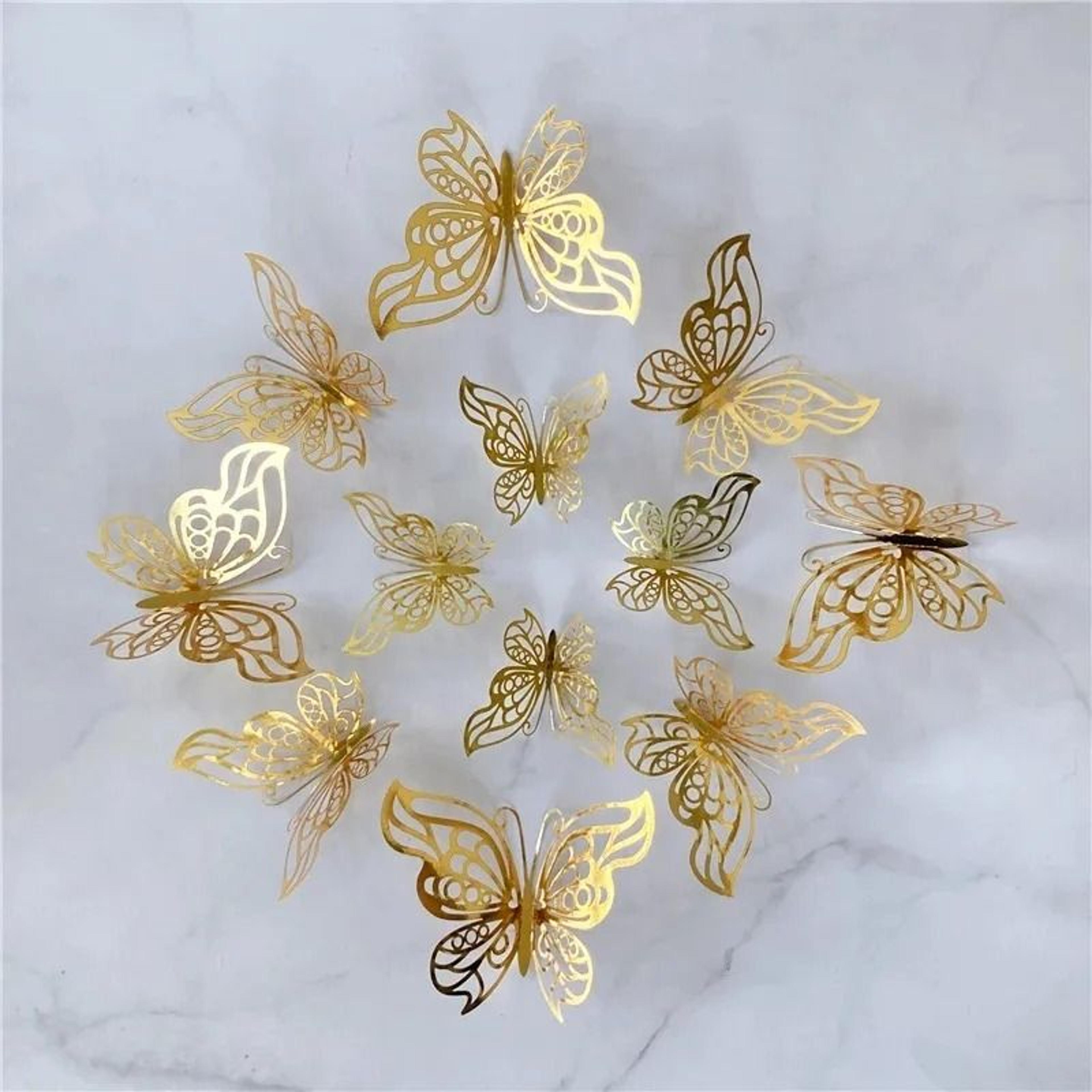 Fluttering Hollow Butterfly Wall Set 9