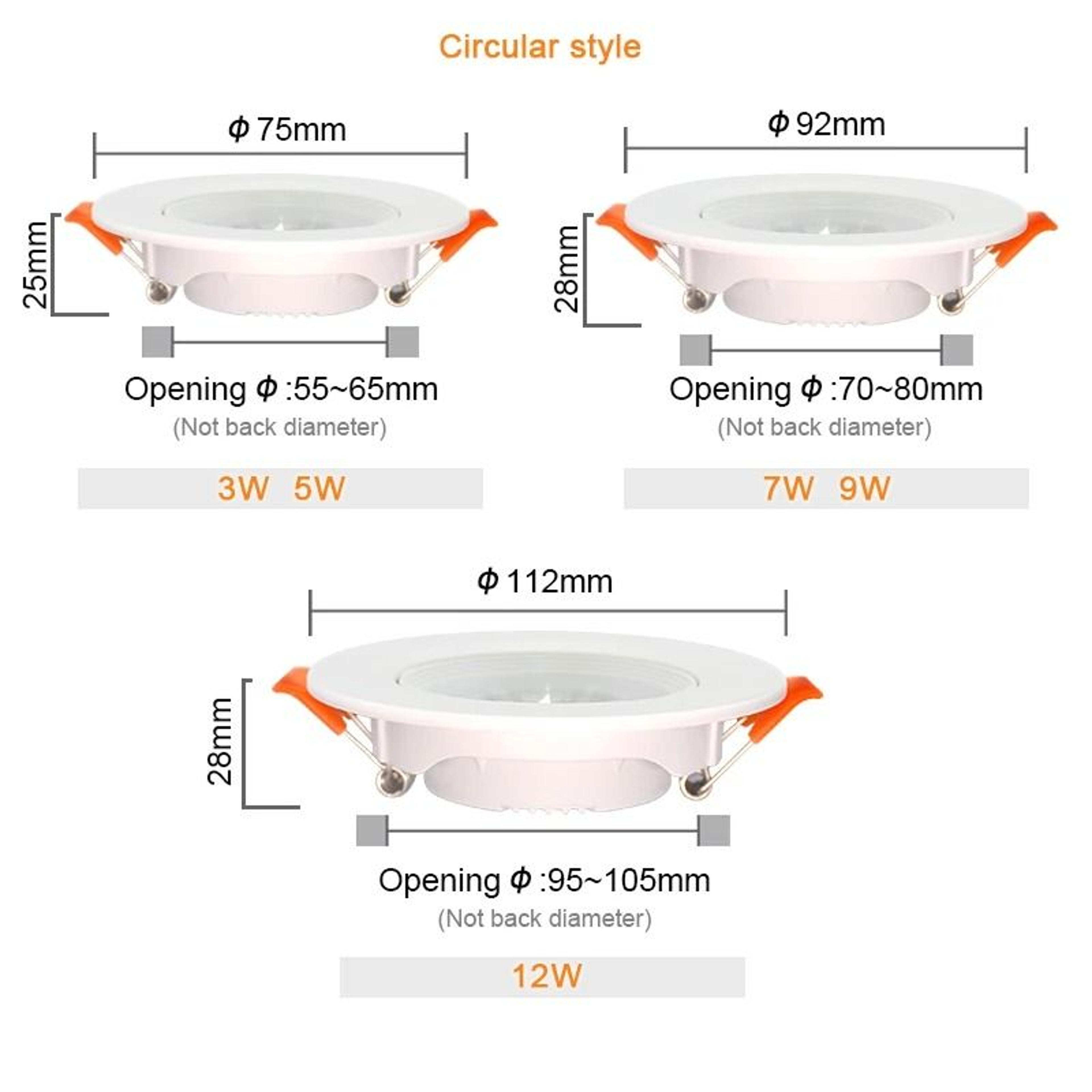 BrightNest COB Recessed Downlight Set 1