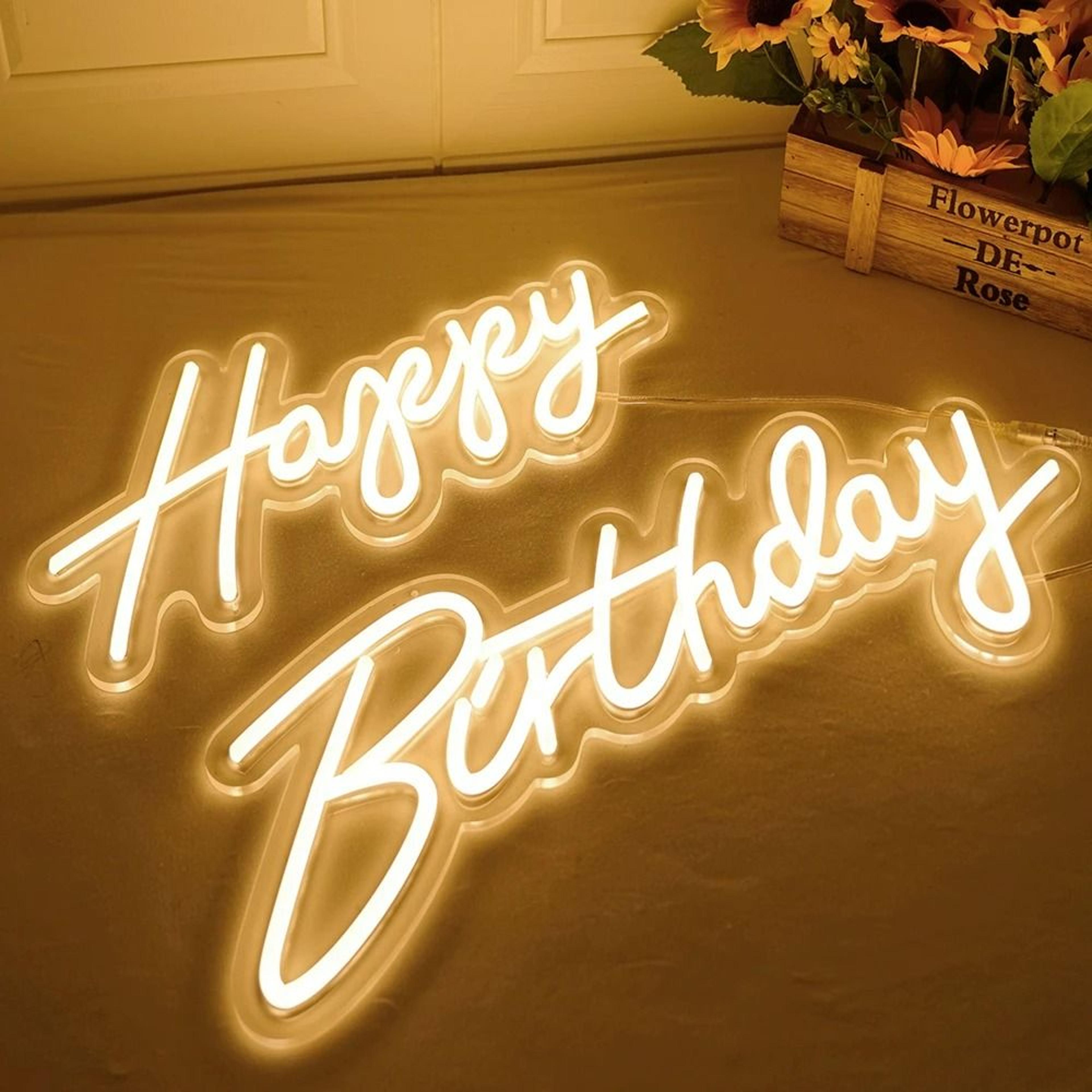 BirthdayWish Dimmable Neon Sign 2