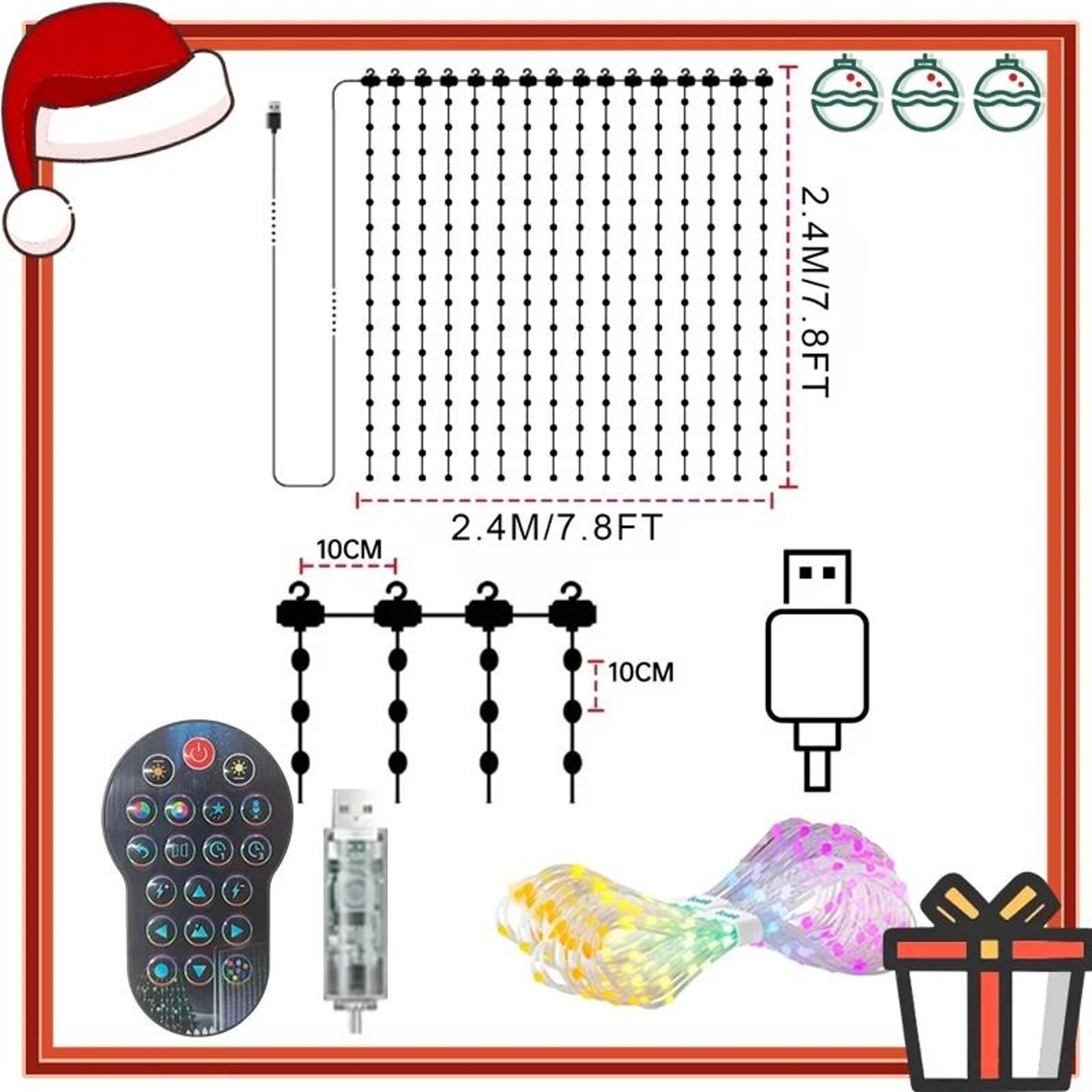 AuroraSync DIY Curtain Lights 8