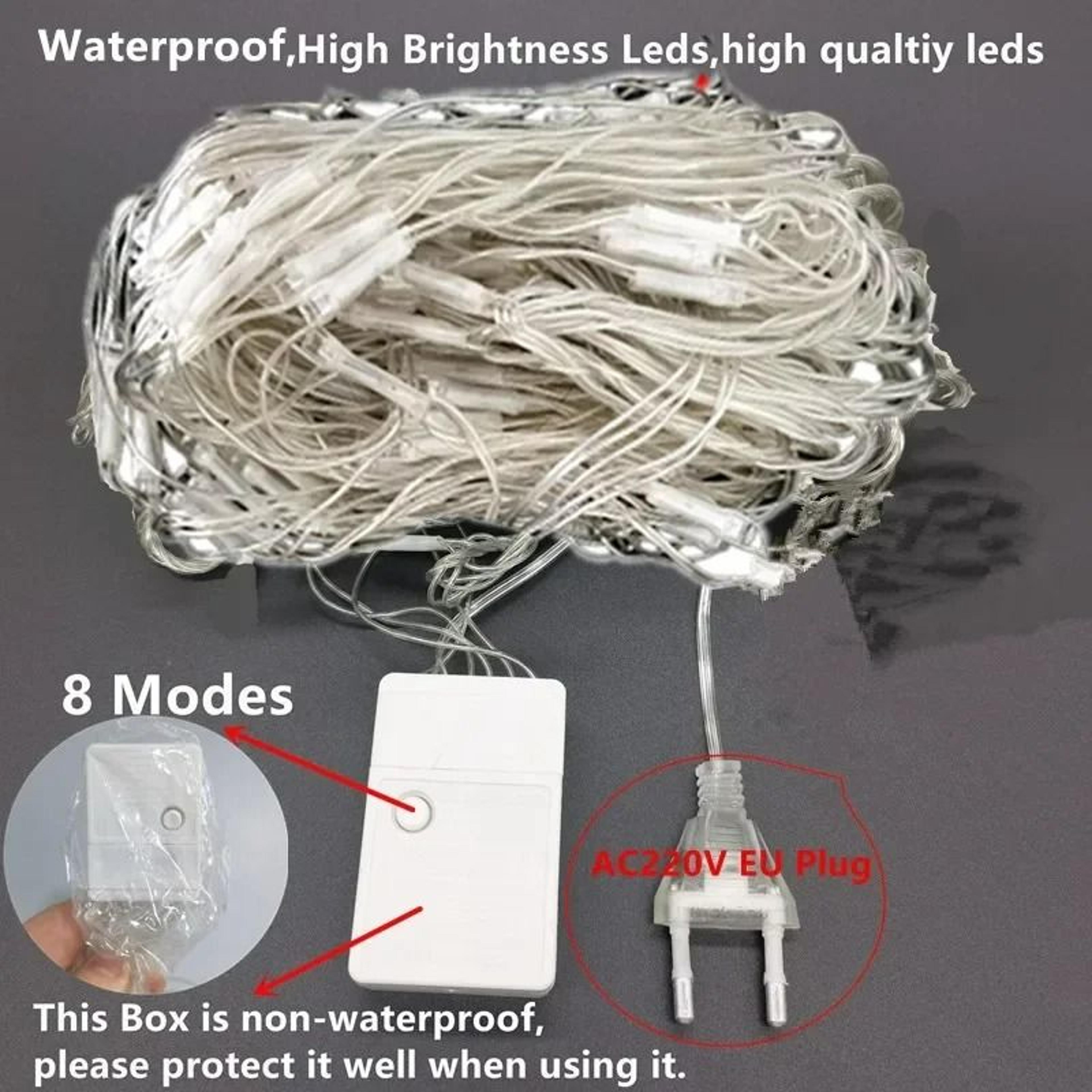 Everfrost Cascading Christmas Garland LED Icicle String Lights 4