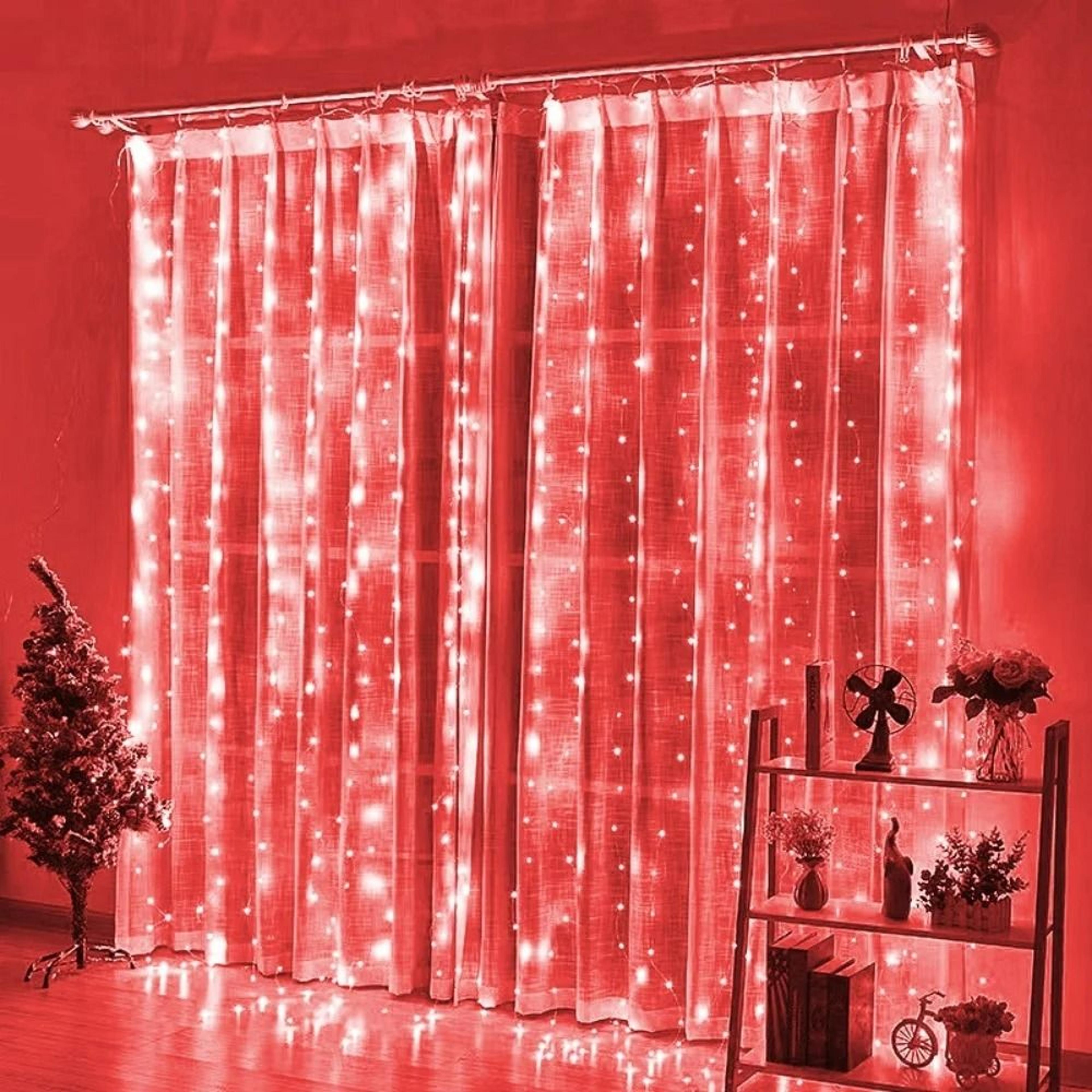 NoorVista USB LED Curtain String Lights With Remote And 8 Modes 7