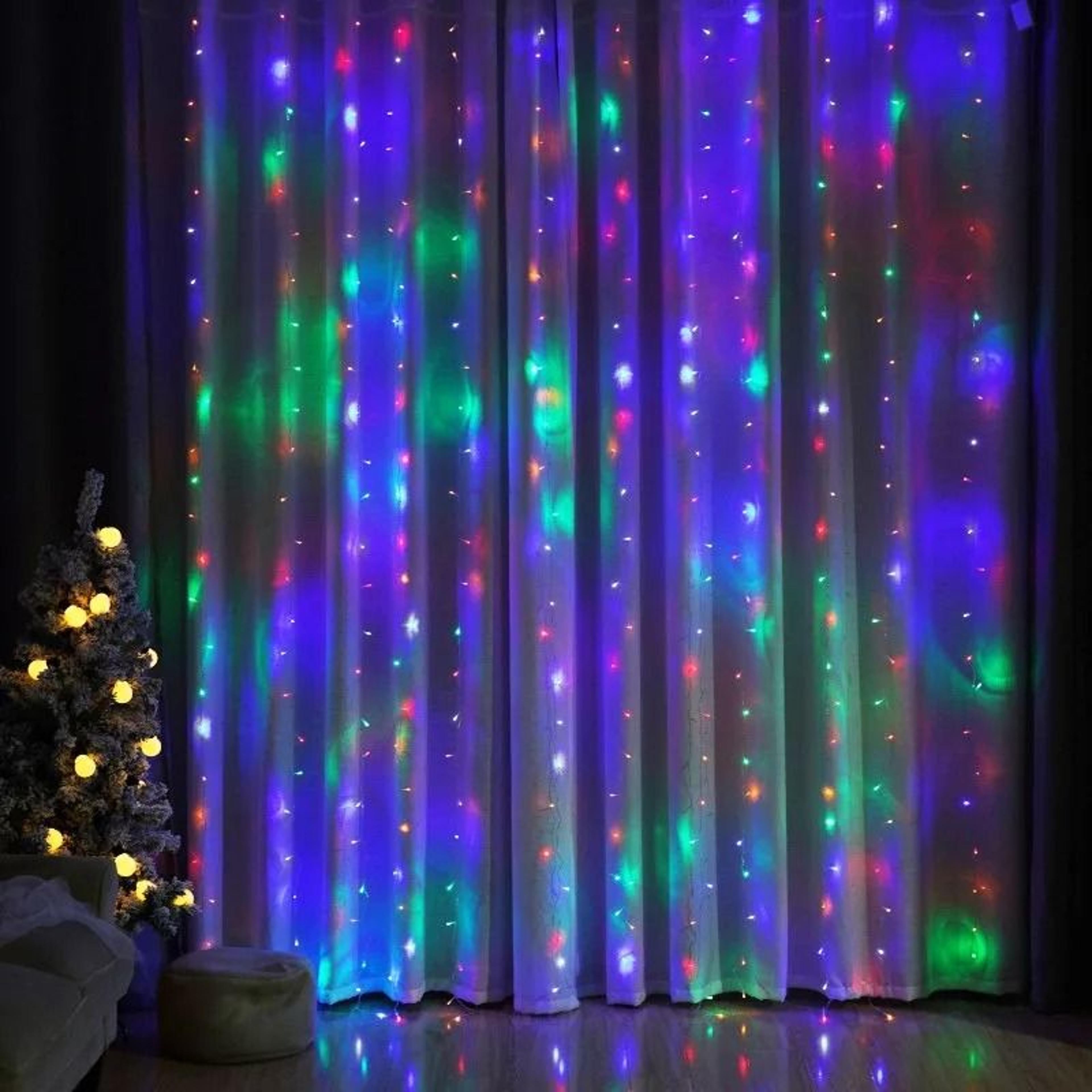 USB Curtain String Lights 4
