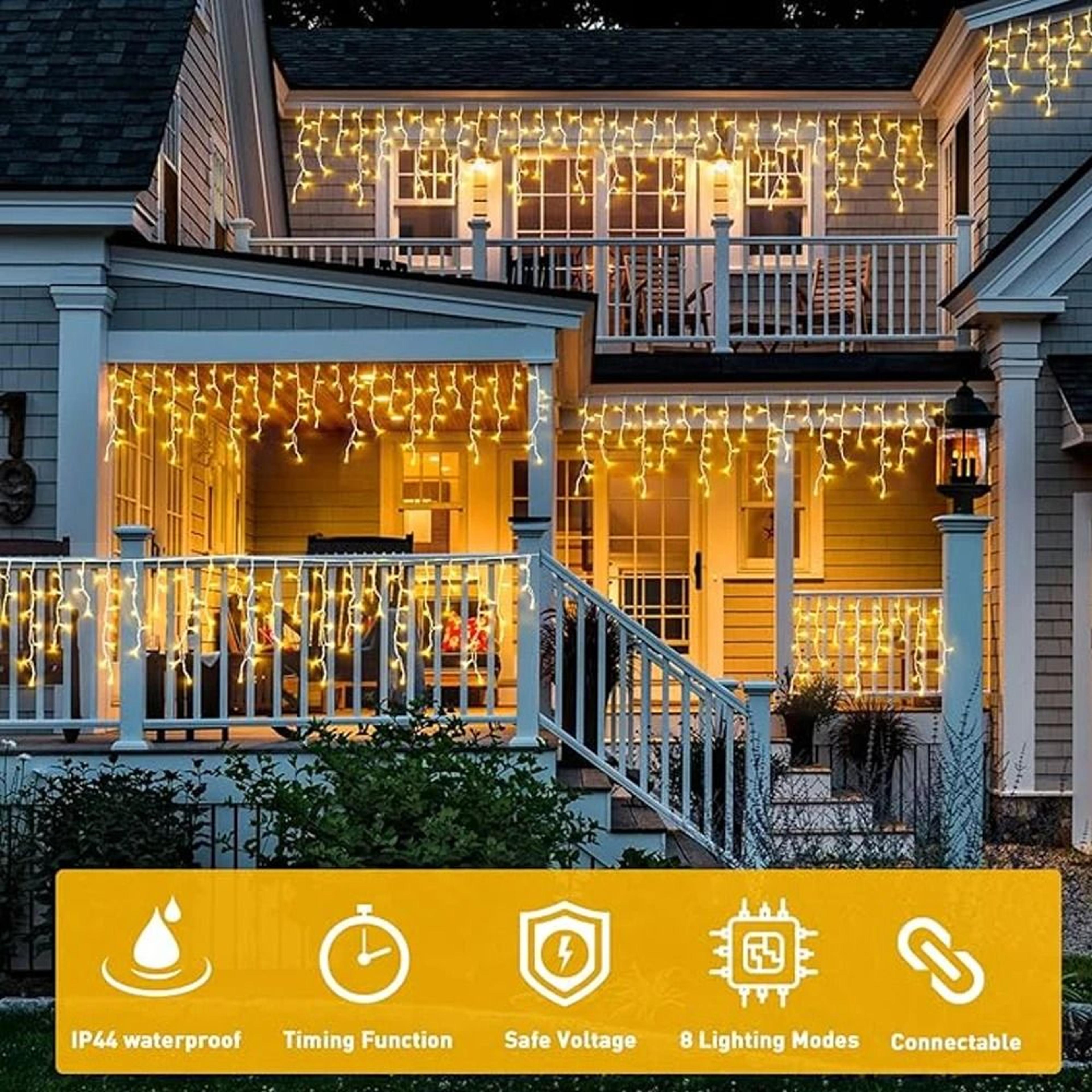 TwinkleDrop Icicle String Lights 2