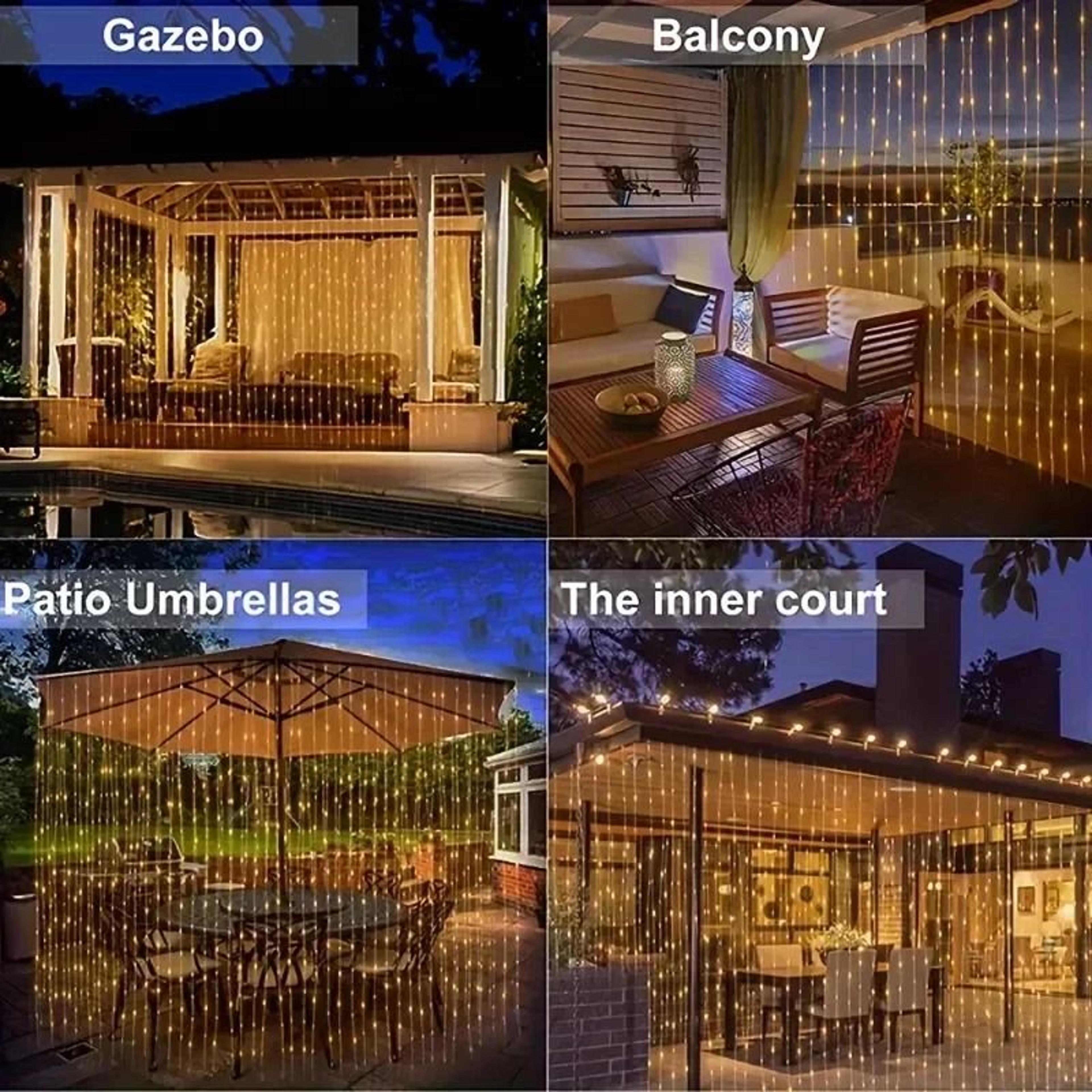 SunGlow Solar Curtain Lights 3